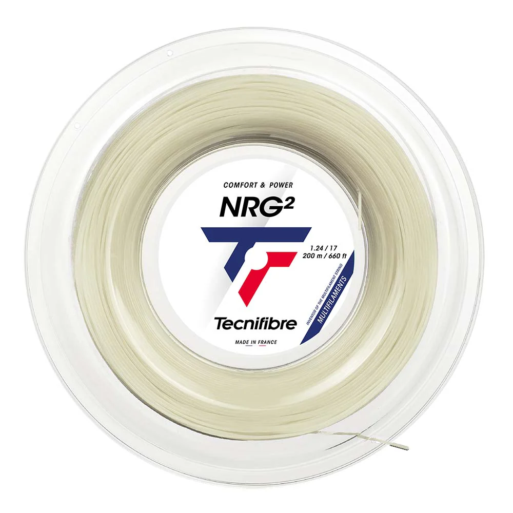 Tecnifibre NRG2 17/1.24 Natural Tennis String Reel