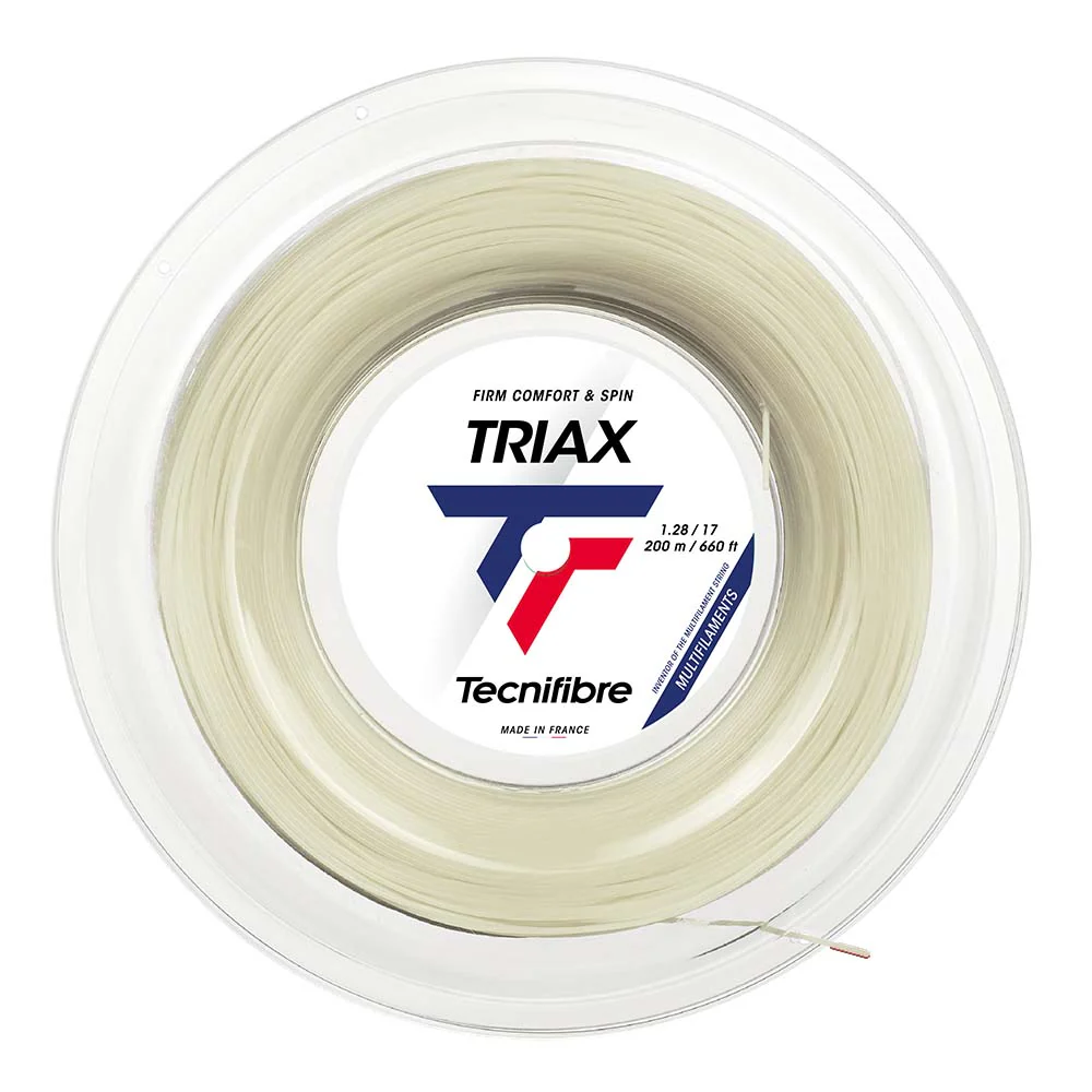 Tecnifibre Triax 17/1.28 Natural Tennis String Reel