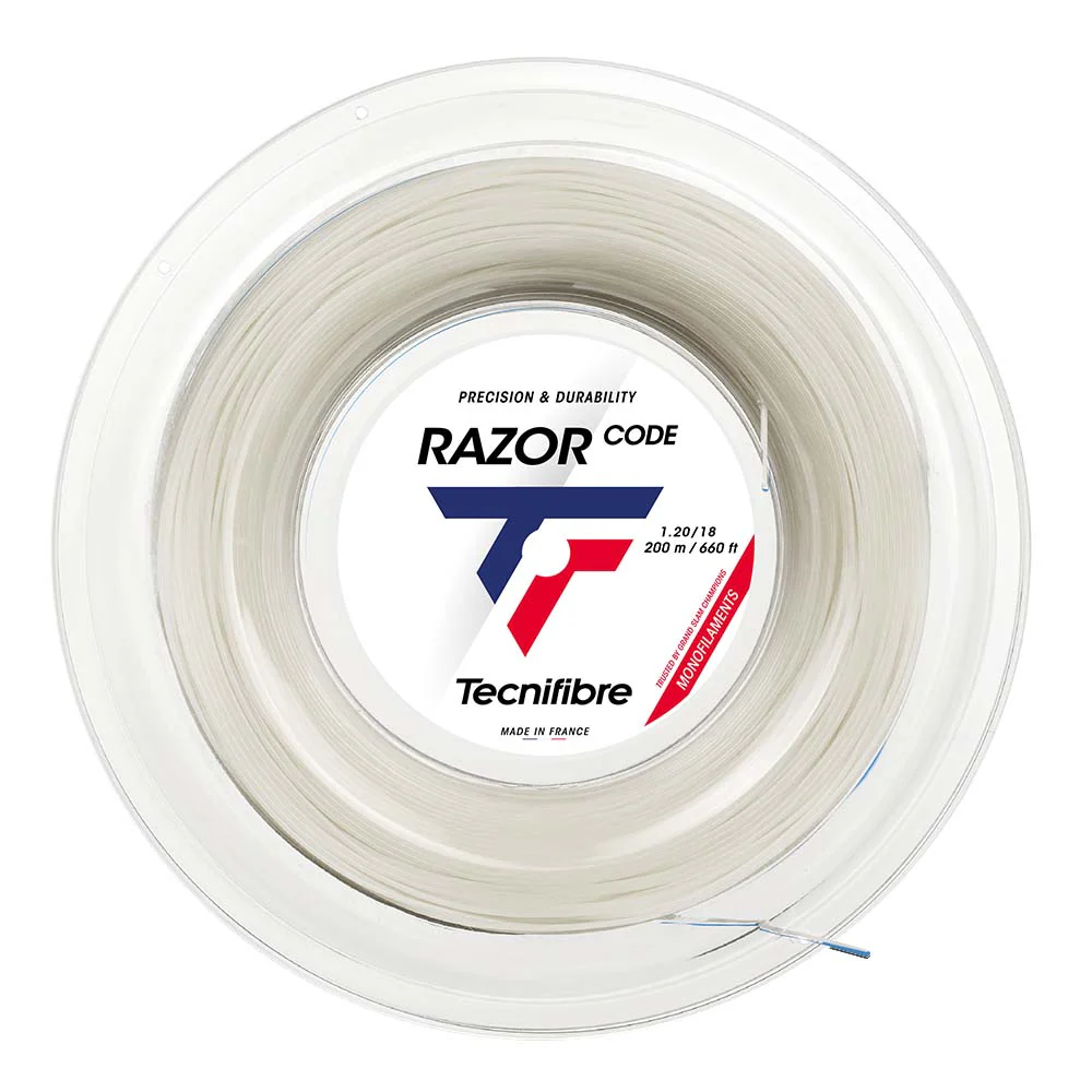 Tecnifibre Razor Code 17/1.25 White Tennis String Reel
