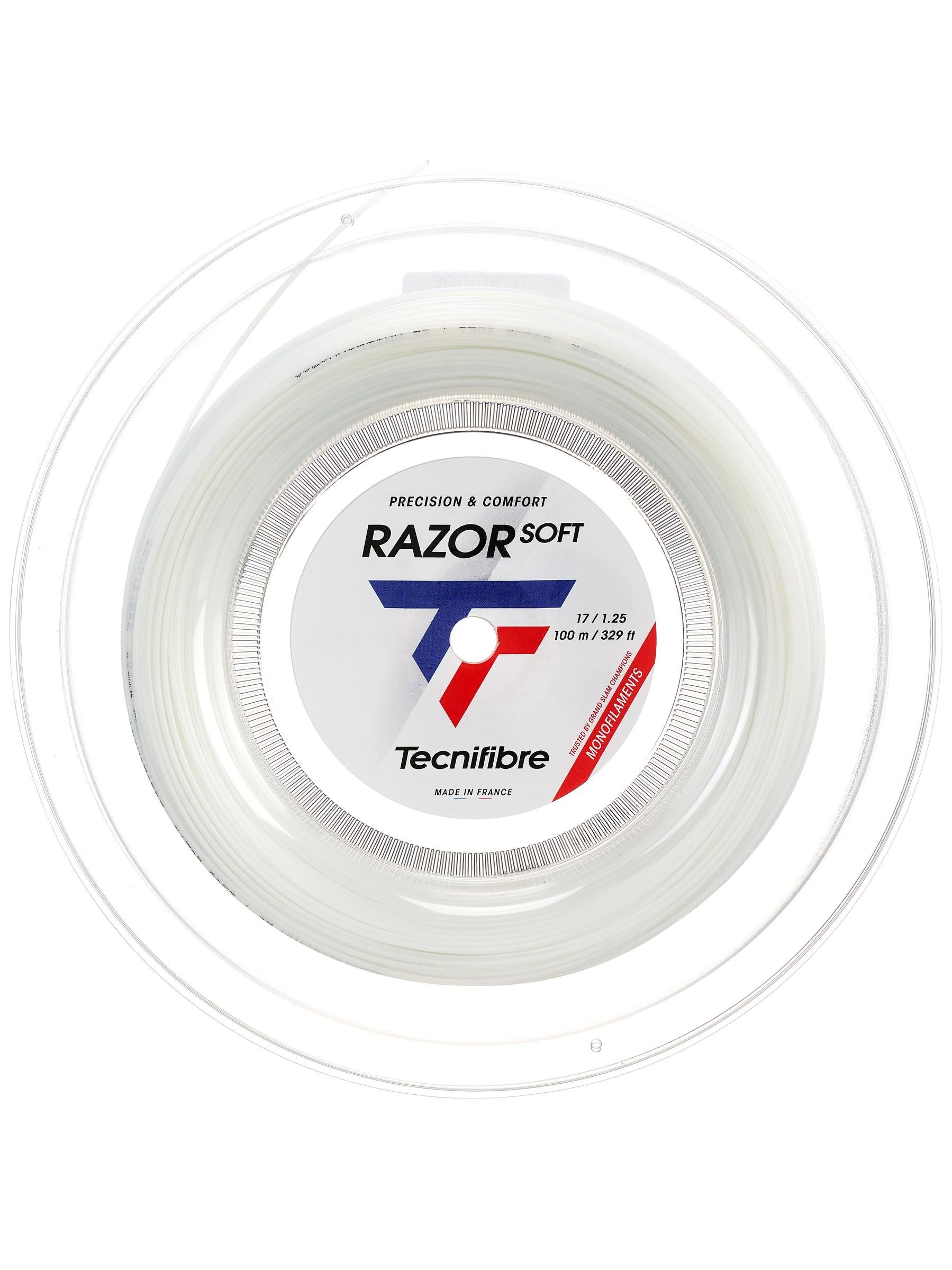 Tecnifibre Razor Soft 17/1.25 White Tennis String Mini Reel