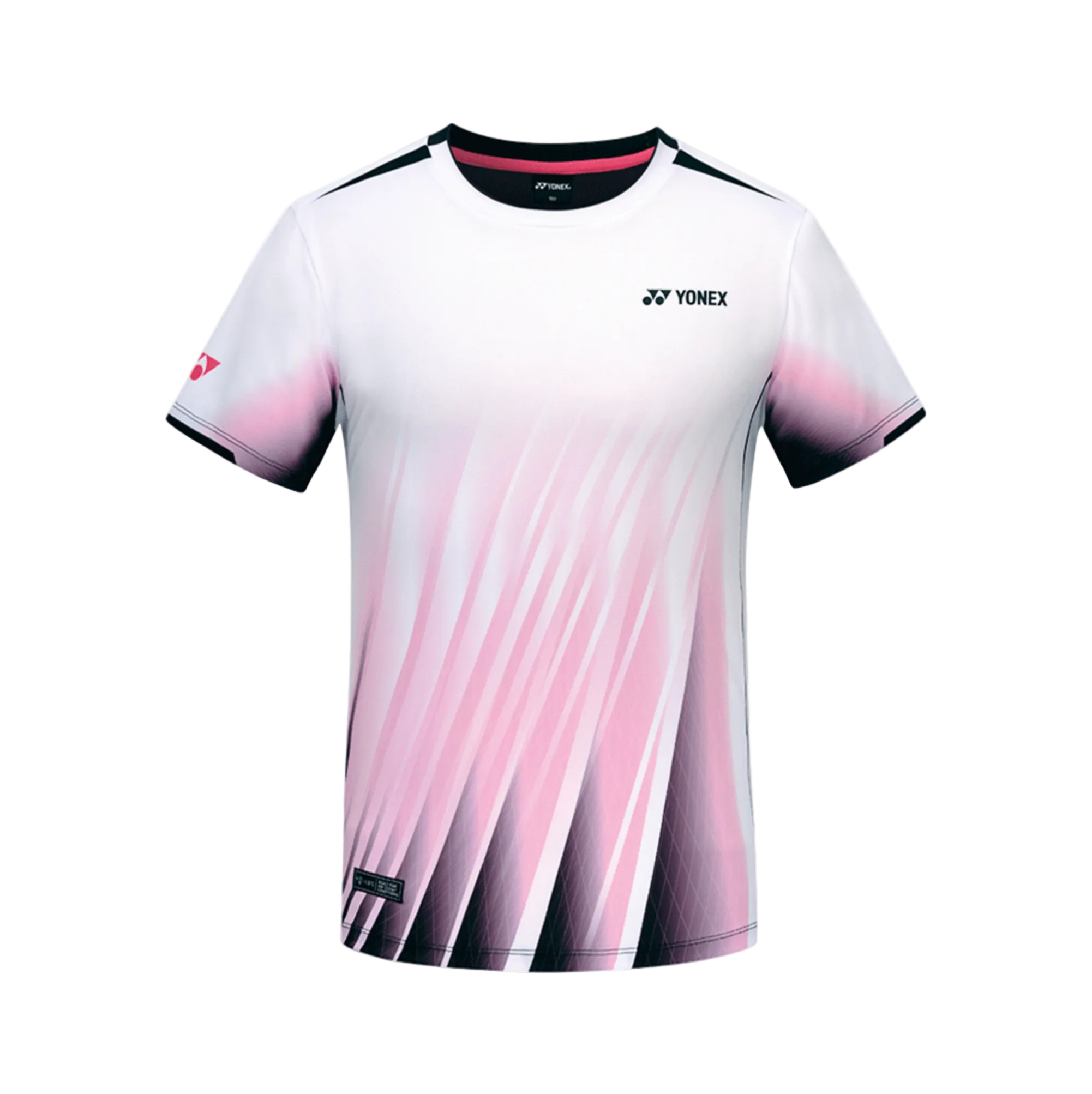 Yonex sports shirt with gradient design on a white background