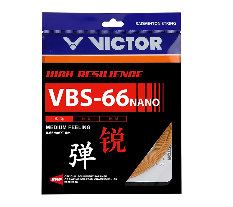 Cordage de badminton Victor VBS-66 Nano - 0,66 mm x 10 m