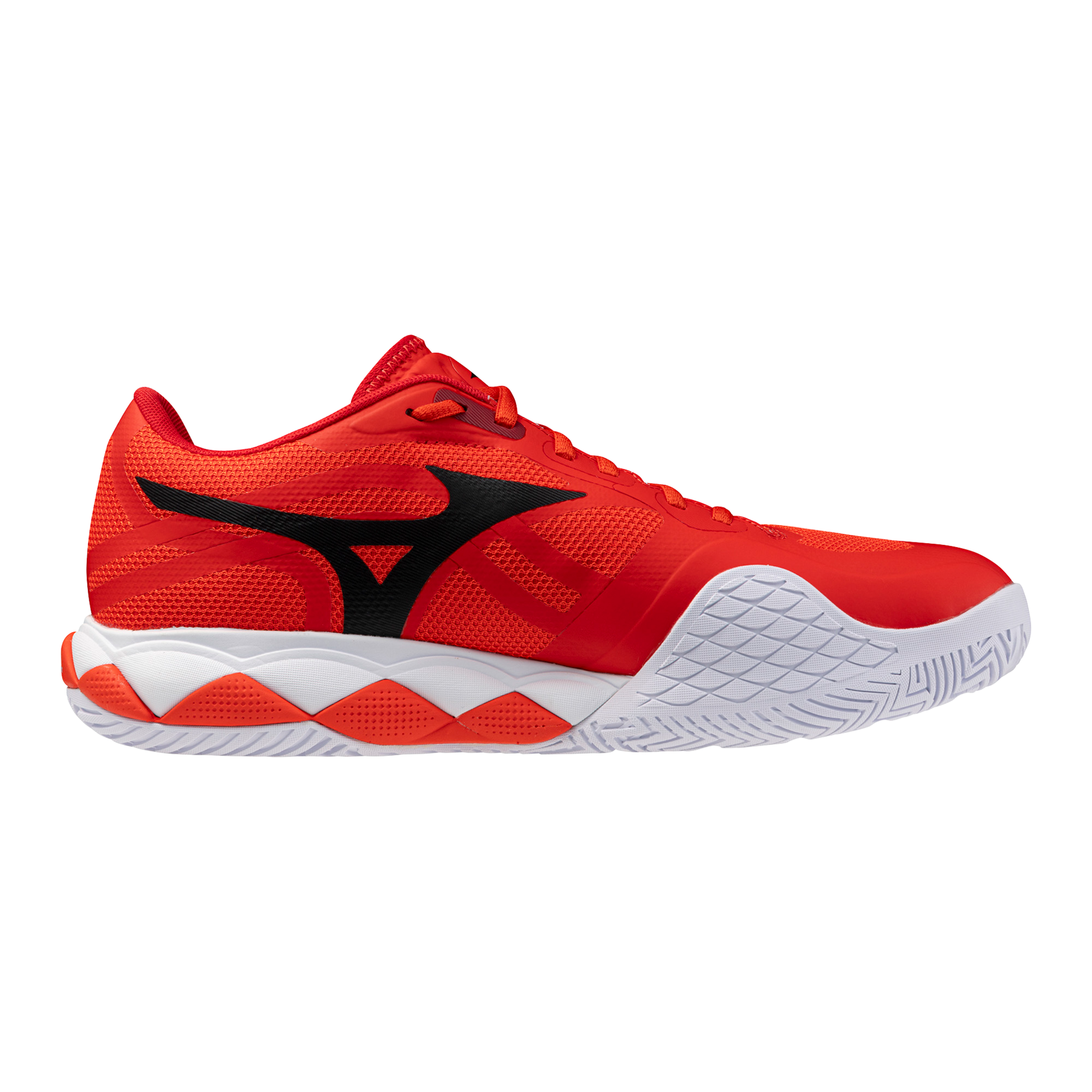 Mizuno Wave Enforce Tour 2 AC Men's Tennis Shoe - Fiery Red-White