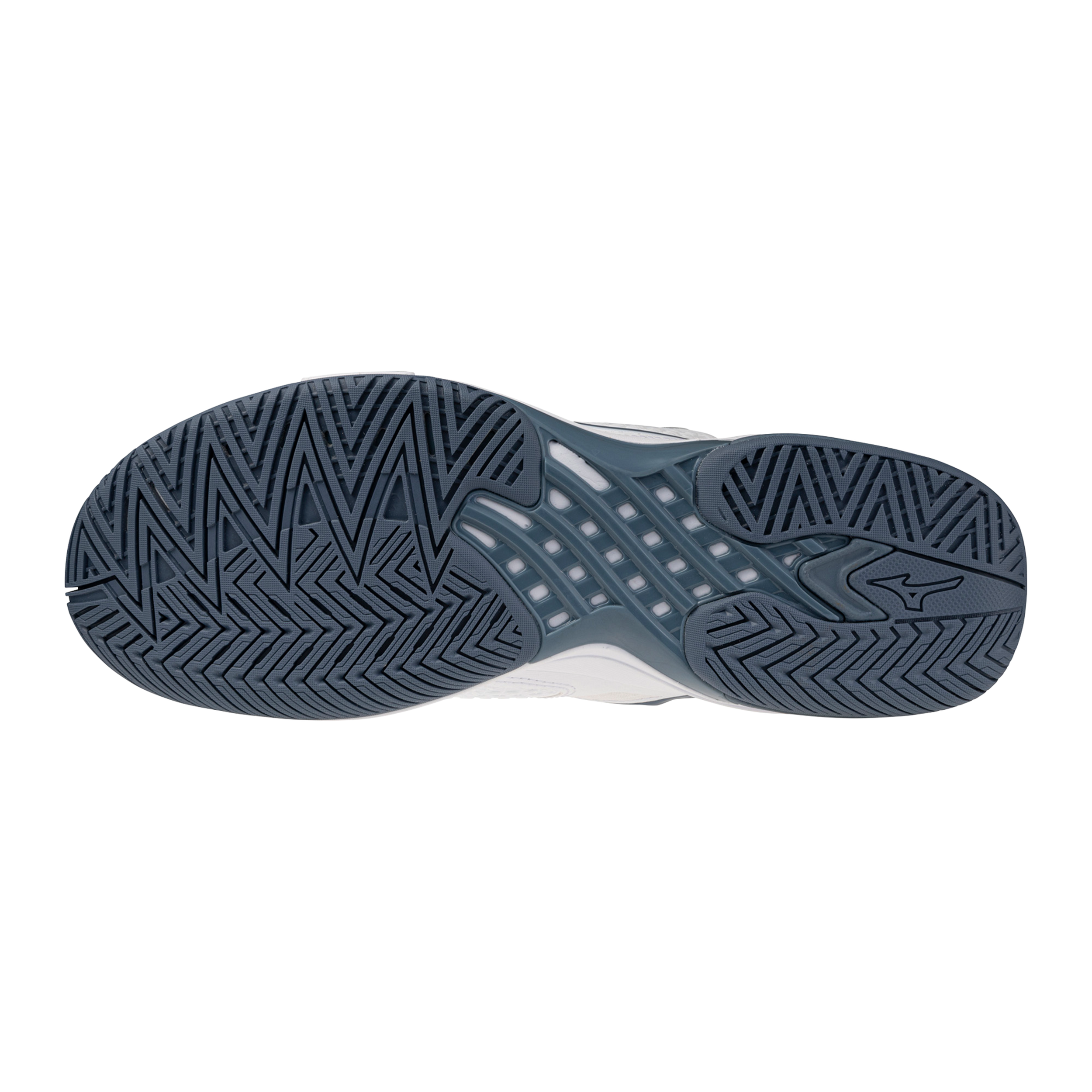Chaussures de tennis Mizuno Wave Exceed Tour 7 AC pour homme - Blanc-Bleu Chine (00CL)