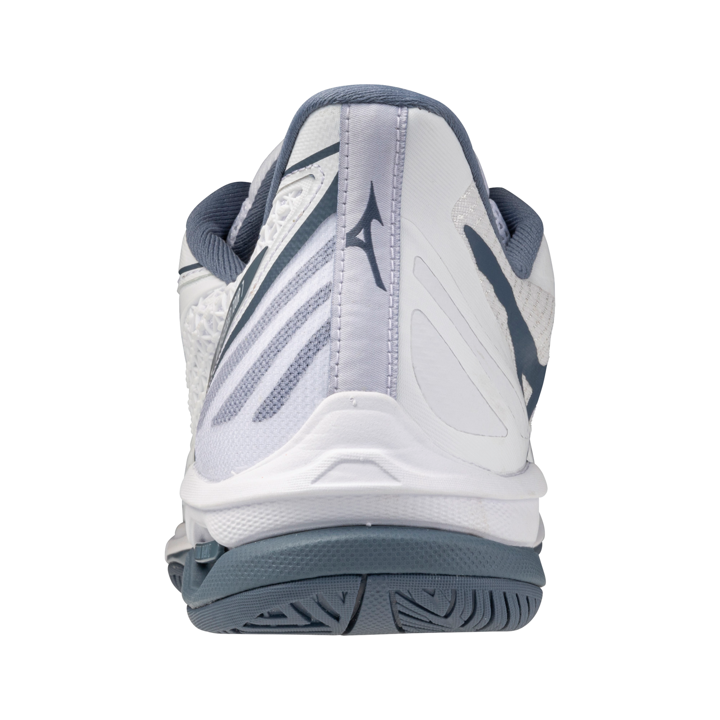 Chaussures de tennis Mizuno Wave Exceed Tour 7 AC pour homme - Blanc-Bleu Chine (00CL)