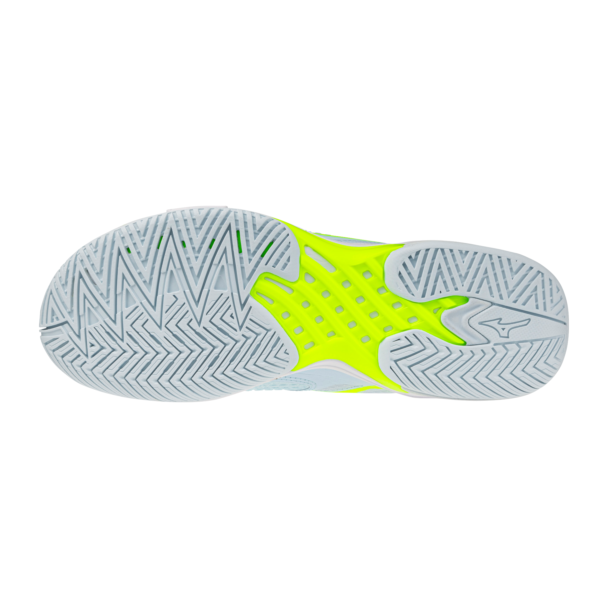 Chaussures de tennis Mizuno Wave Exceed Tour 7 AC pour femme - Ice Water-Lightning Yellow (IW3F)