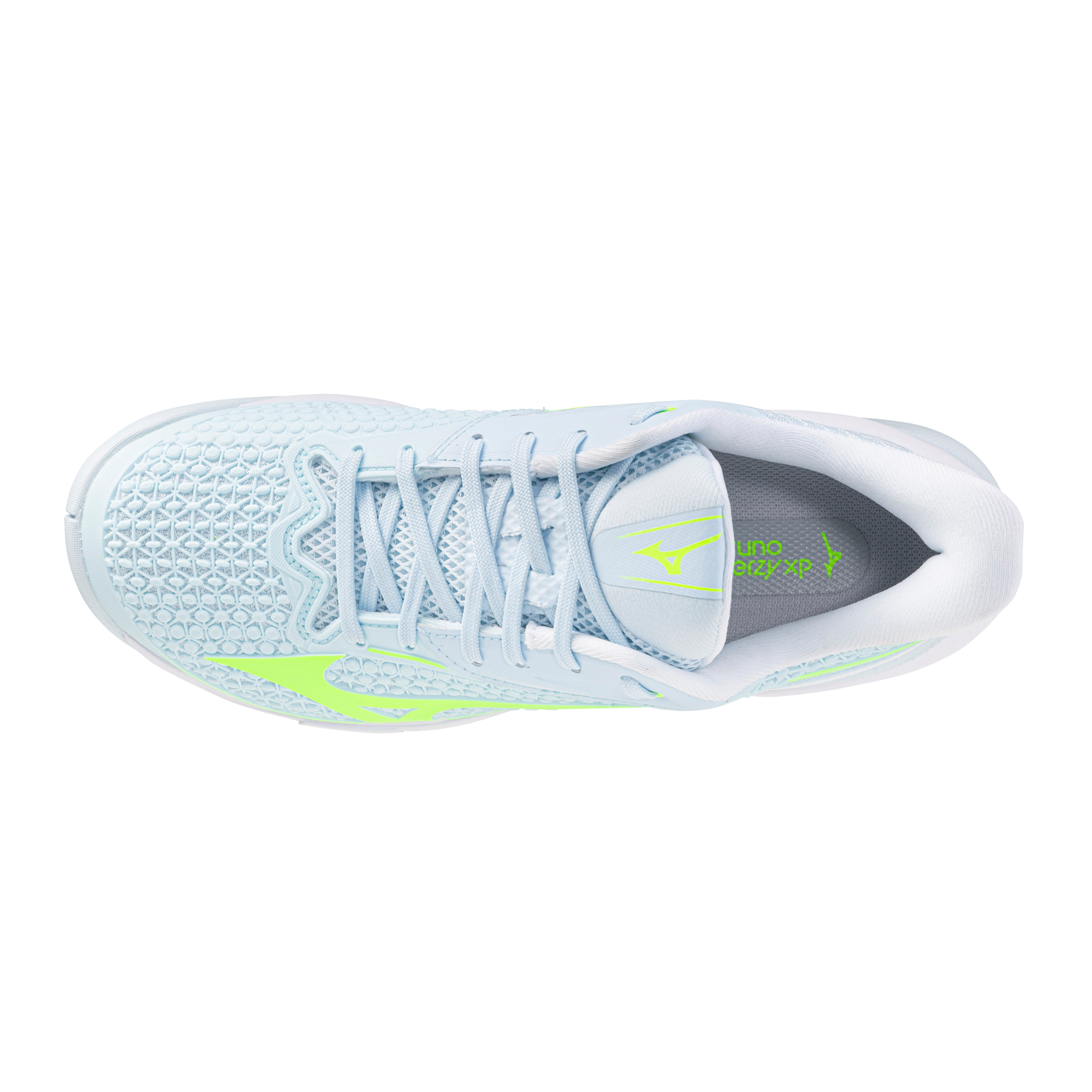 Chaussures de tennis Mizuno Wave Exceed Tour 7 AC pour femme - Ice Water-Lightning Yellow (IW3F)