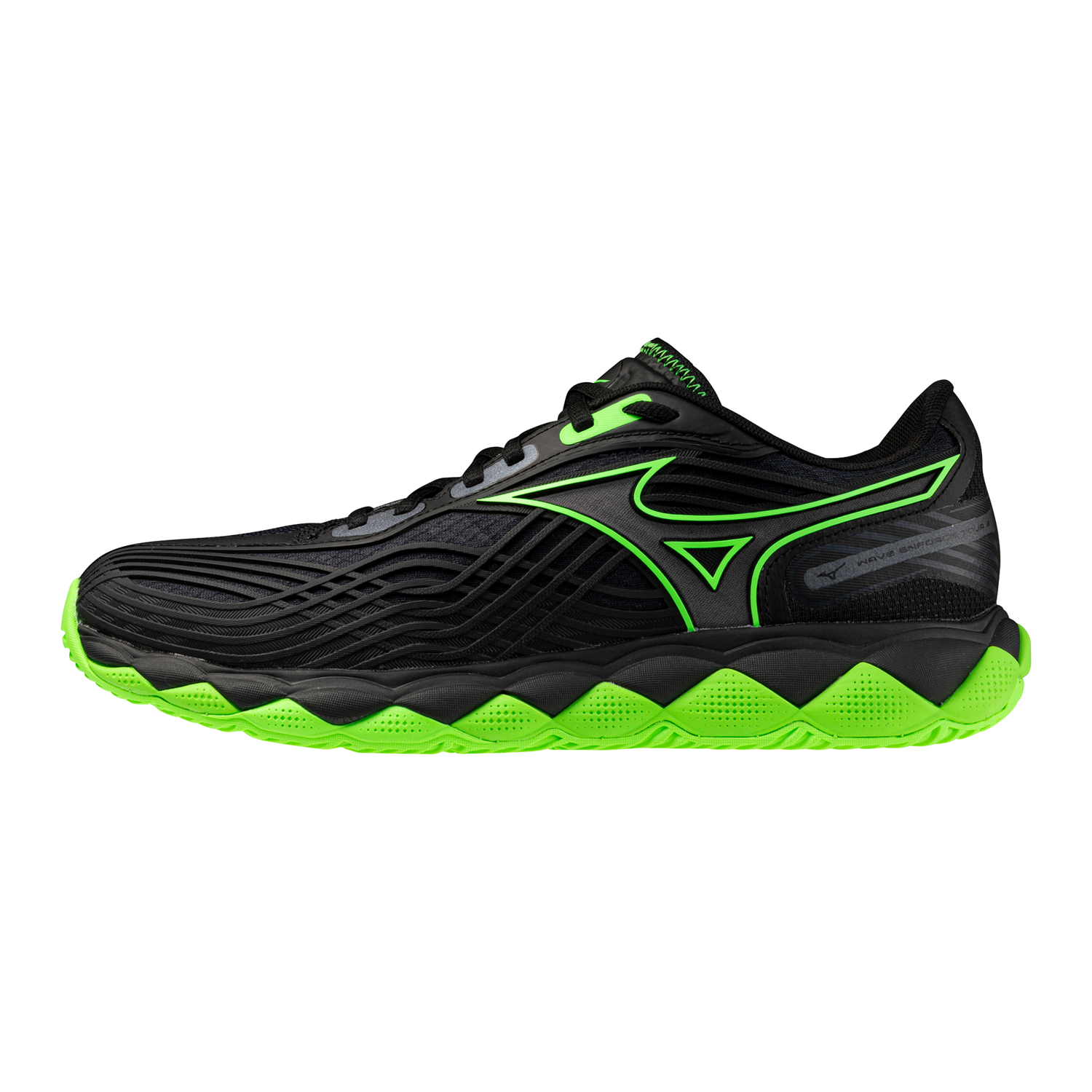 Mizuno Wave Enforce Tour 2 AC Men's Tennis Shoe - Black-Glowing Apple