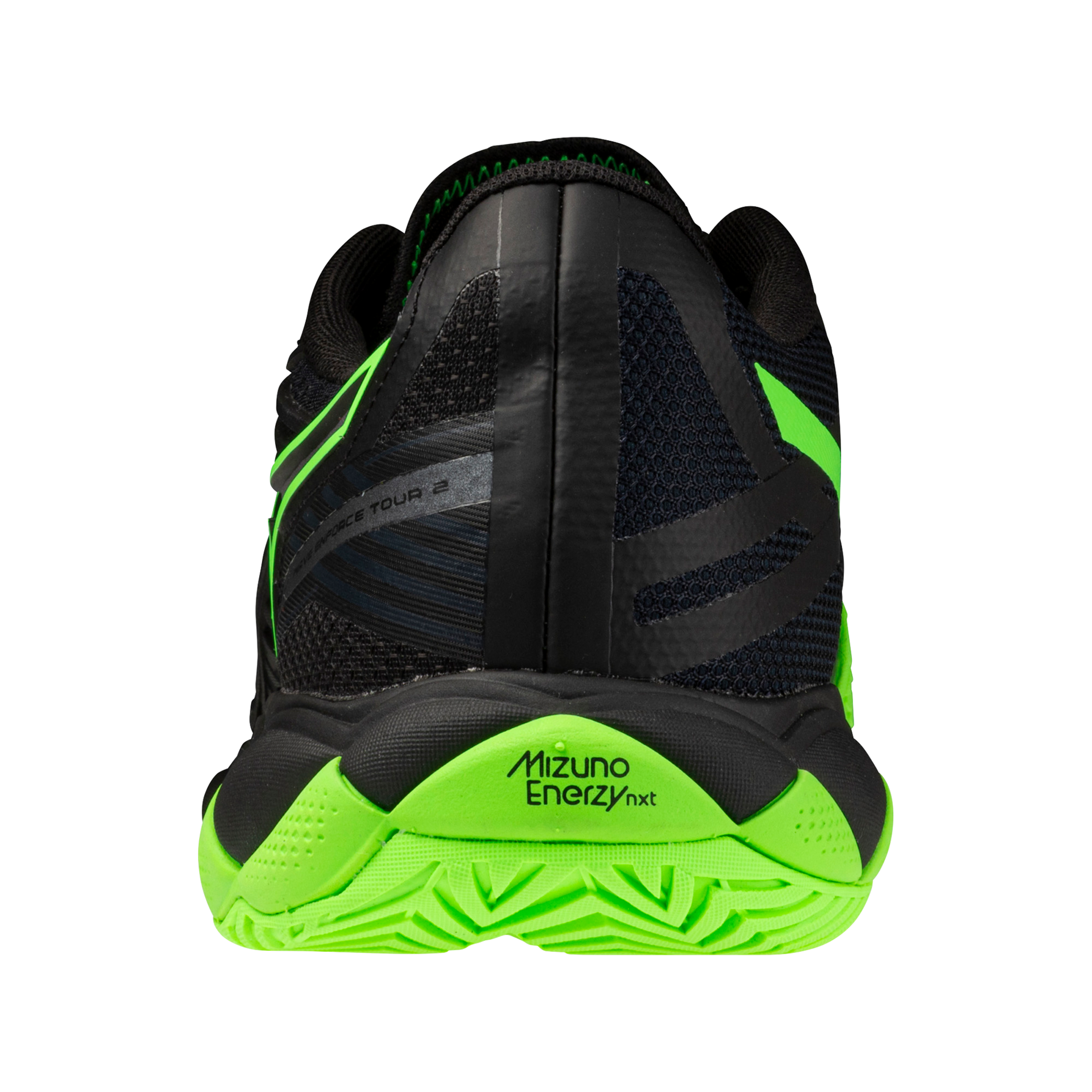 Chaussure de tennis Mizuno Wave Enforce Tour 2 AC pour hommes - Noir-Pomme Lumineuse