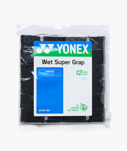 Yonex Wet Super Grap Overgrips 12-Pack AC102-12