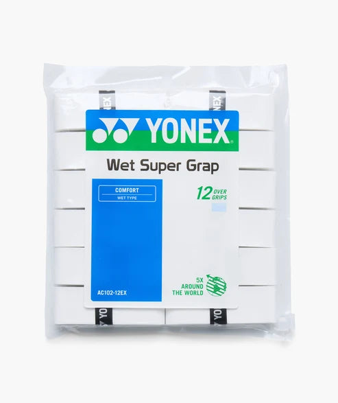 Yonex Wet Super Grap Overgrips 12-Pack AC102-12