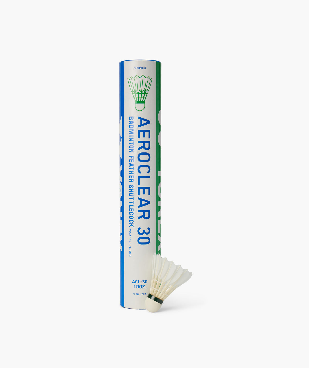 Yonex Aeroclear 30 ACL-30 Volants en plumes d'oie - 1 tube 12 pcs - Quả Cầu Lông ACL-30