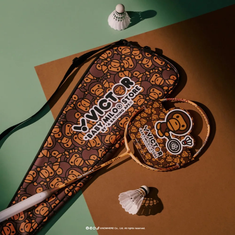 Victor x Baby Milo Store Auraspeed Badminton Racket - Milo Orange