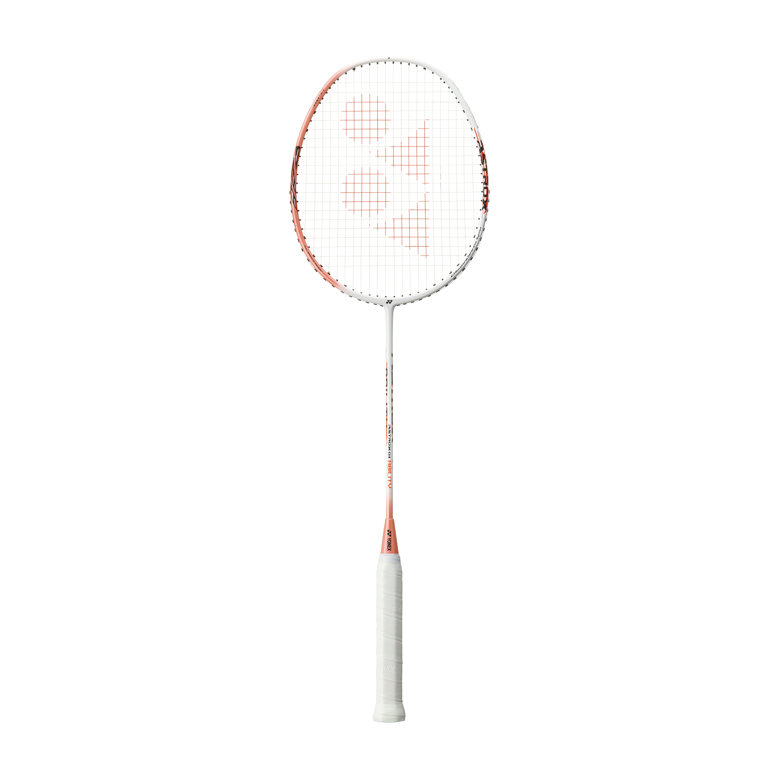 Yonex Astrox 01 Ability Badminton Racket - PreStrung - White / Pink