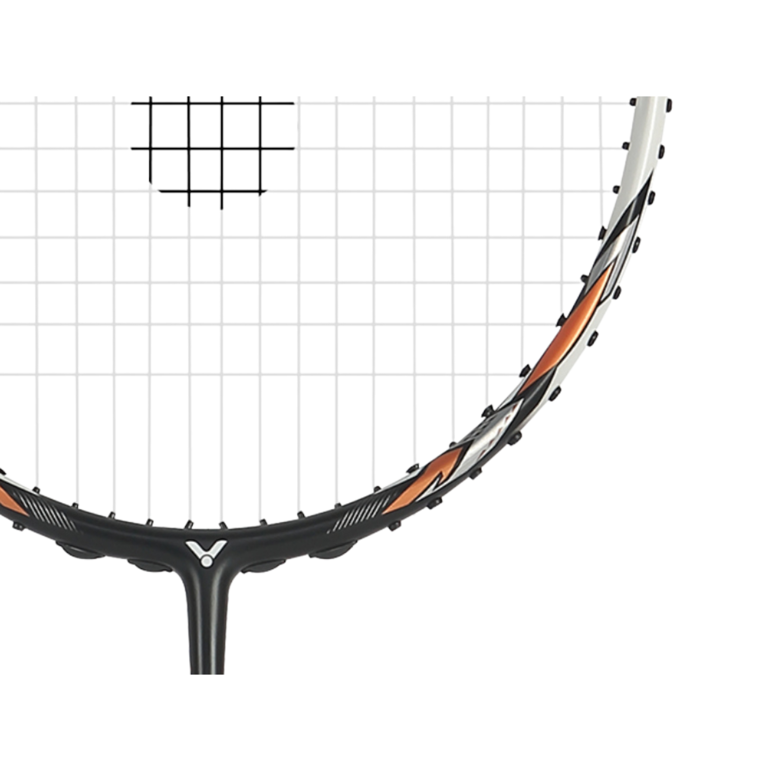 Victor Auraspeed 100X TD CO Badminton Racket - Black Orange
