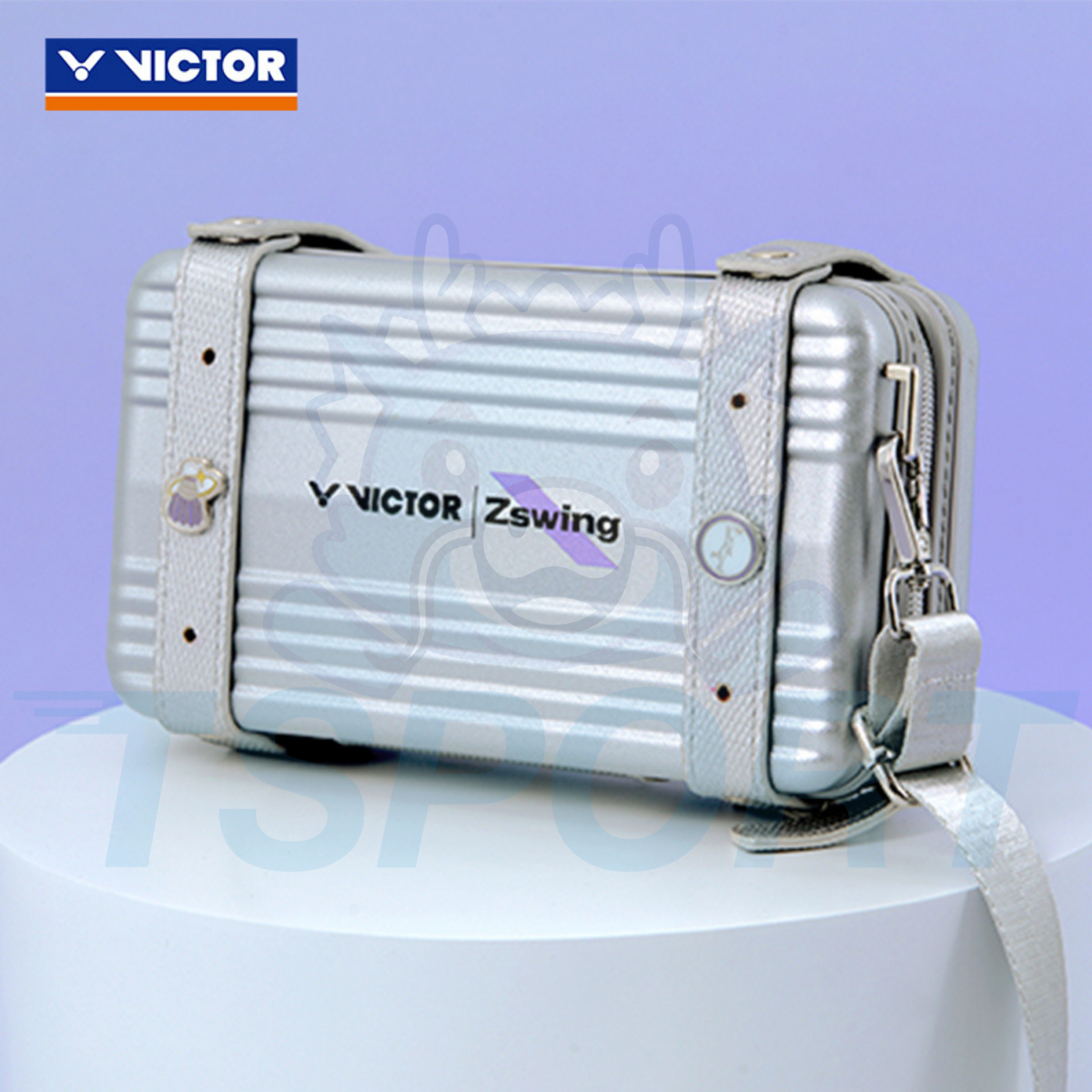 Victor x Zheng Si Wei Collection 2.0 Shoulder Badminton Bag BG1115ZSW - Glossy Silver