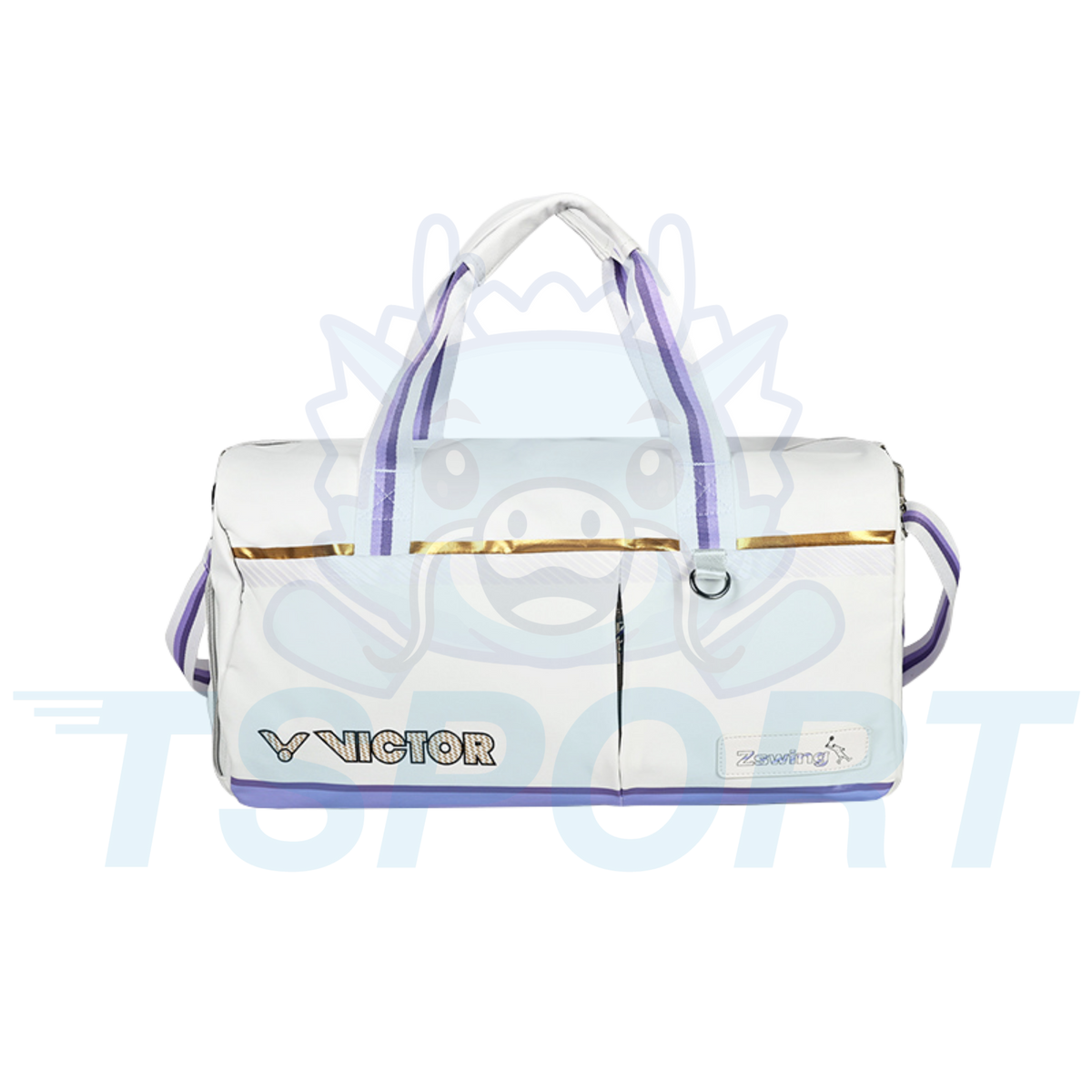Victor x Zheng Si Wei Collection 2.0 Travel Badminton Bag BG5580ZSW - White / Pastel Lilac