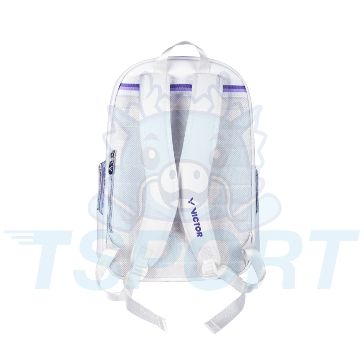 Victor x Zheng Si Wei Collection 2.0 Badminton Backpack BR5080ZSW - White / Pastel Lilac