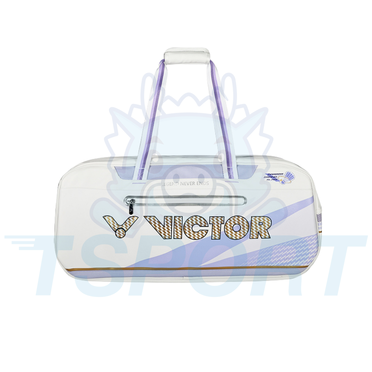 Victor x Zheng Si Wei Collection 2.0 Rectangular Badminton Bags BR5680ZSW - White / Pastel Lilac
