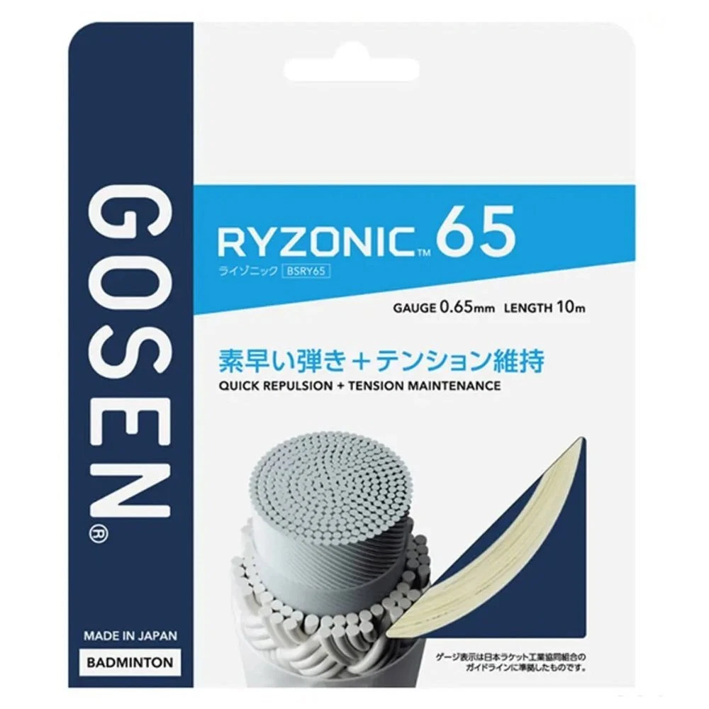 Cordage de badminton Gosen Ryzonic 65 10m