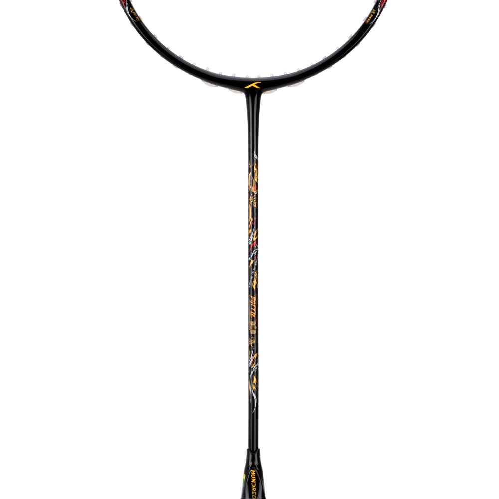 Hundred Battle 900 (4U) Badminton Racket - Black