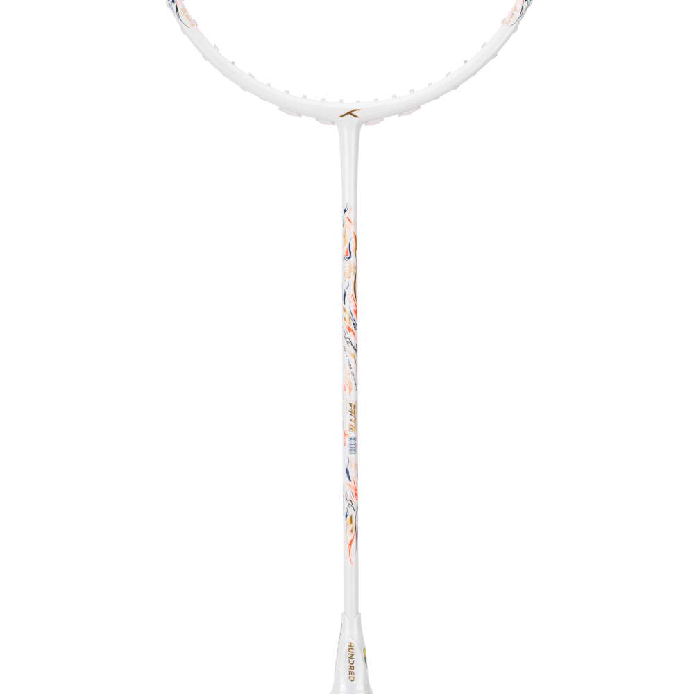 Hundred Battle 900 (4U) Badminton Racket - White