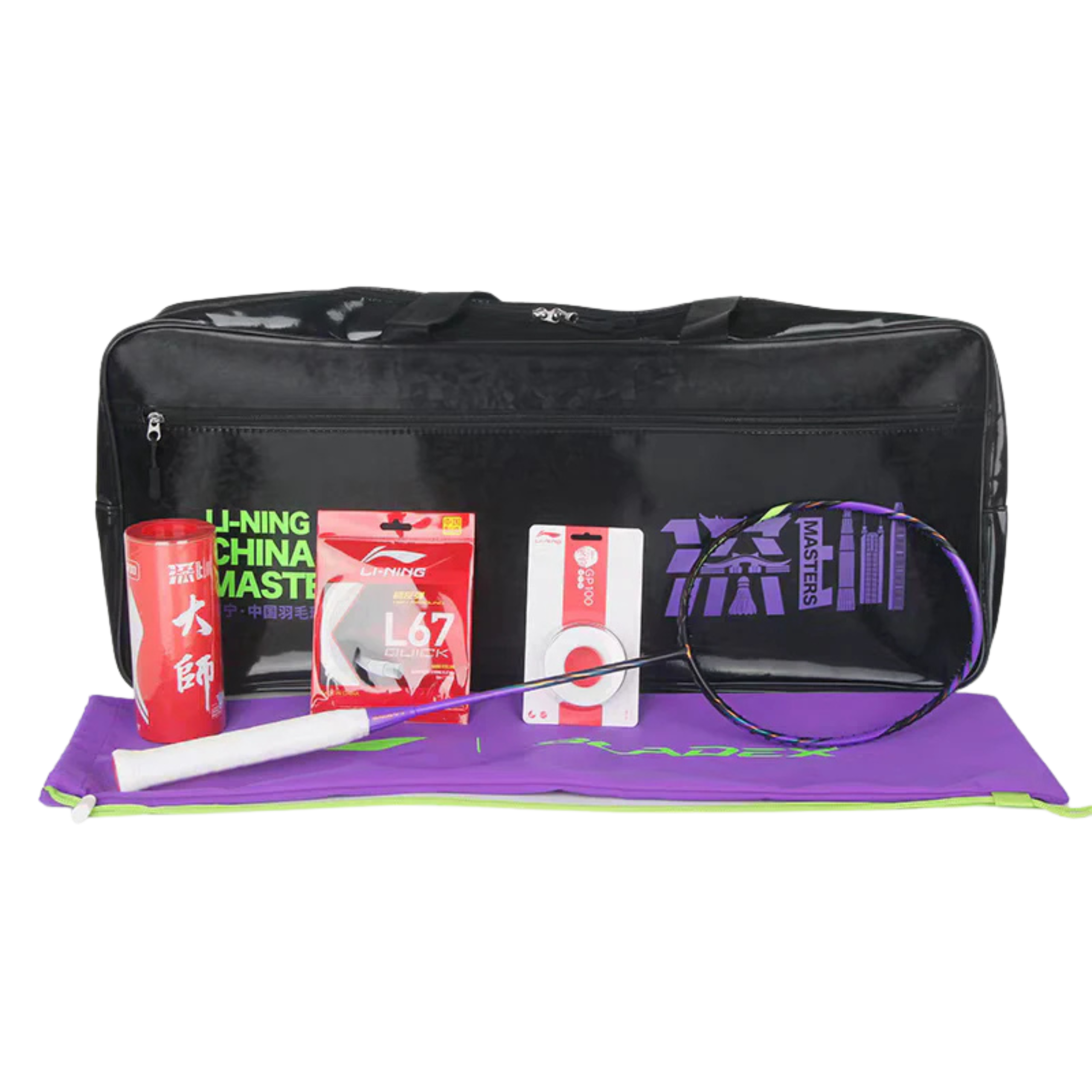 Sac cadeau pour raquette de badminton Li-Ning Bladex 900 China Master 2024 Edition Limitée - Twilight Purple