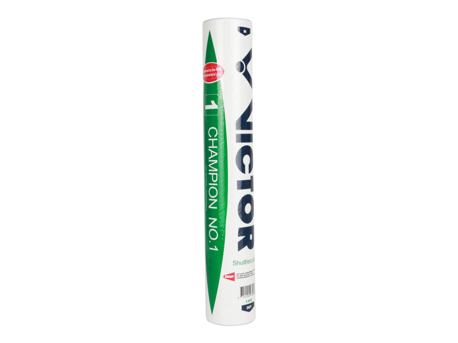 Victor Champion No 1 Duck Feather Shuttlecocks - 1 tube 12 pcs - Ống Cầu Lông Champion No 1