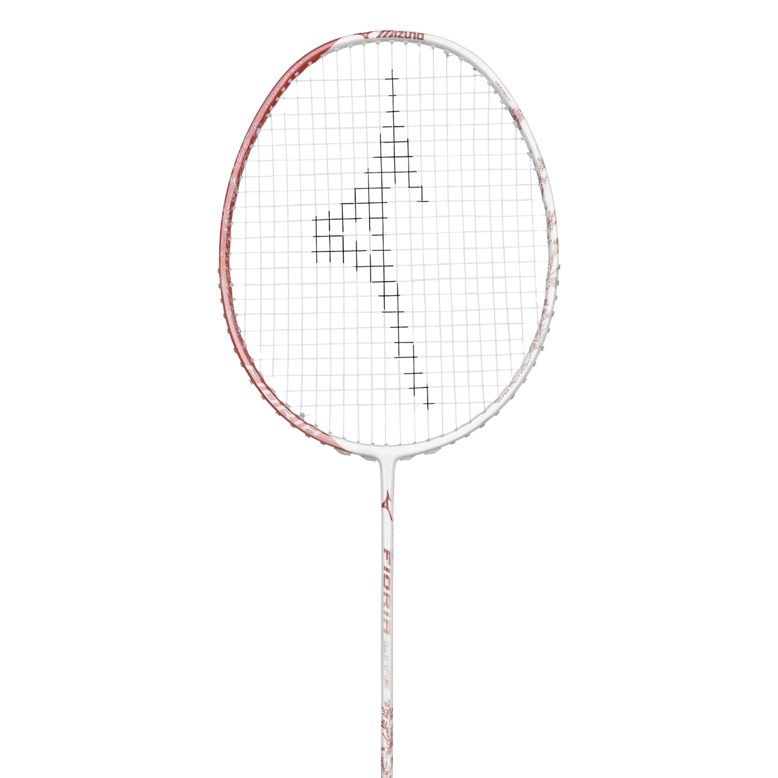 Raquette de badminton Mizuno Fioria Lite - Blanc Perle/Corail Glorieux