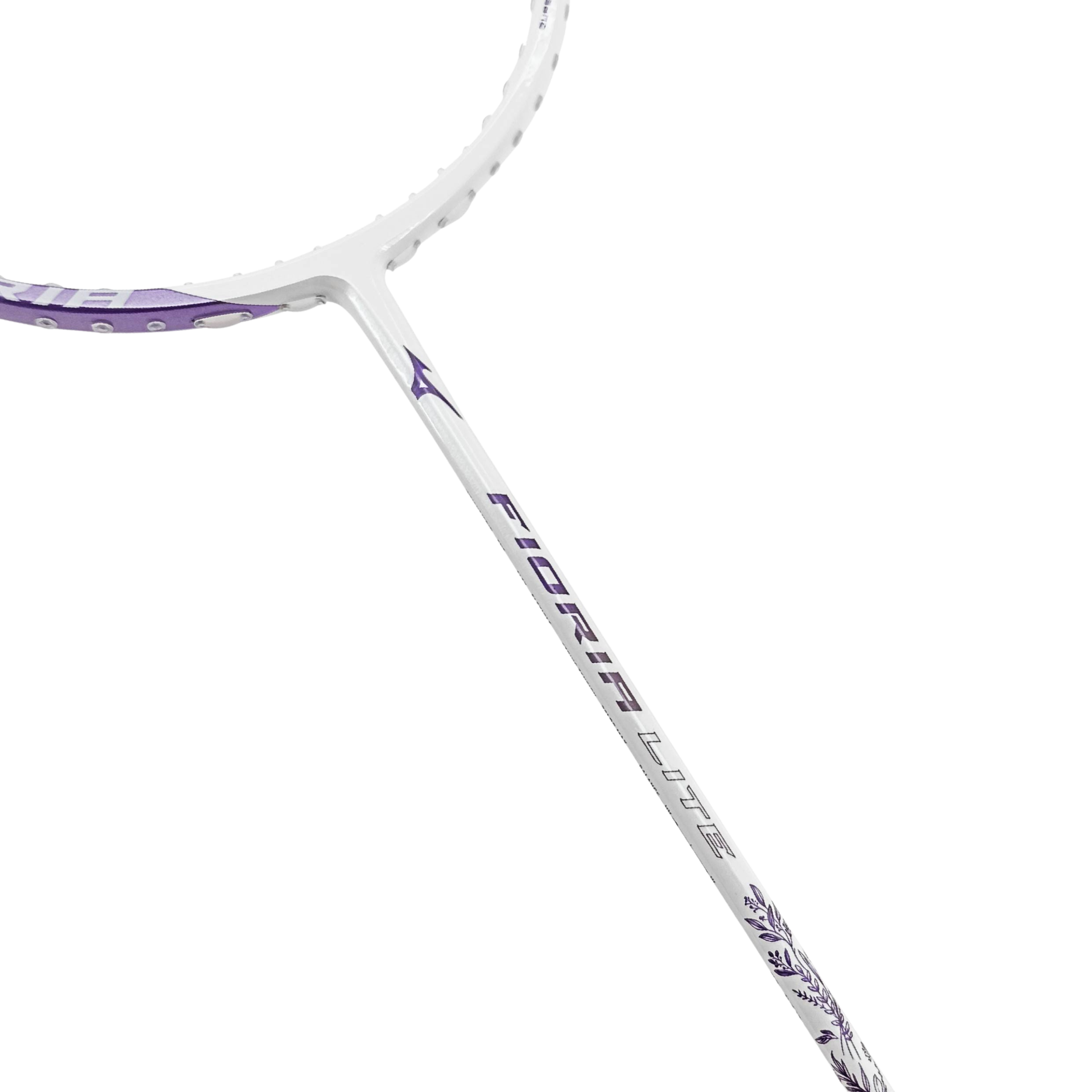 Raquette de badminton Mizuno Fioria Lite - Blanc nacré/Lueur lavande