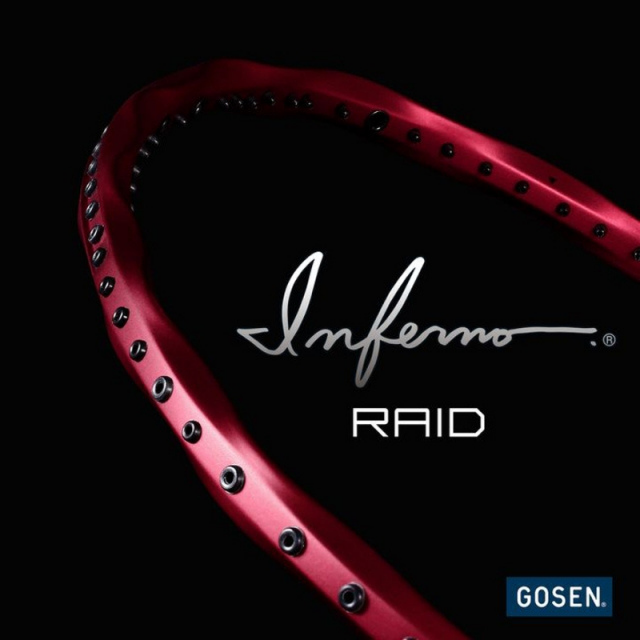 Gosen Inferno Raid Badminton Racket - Matte Red