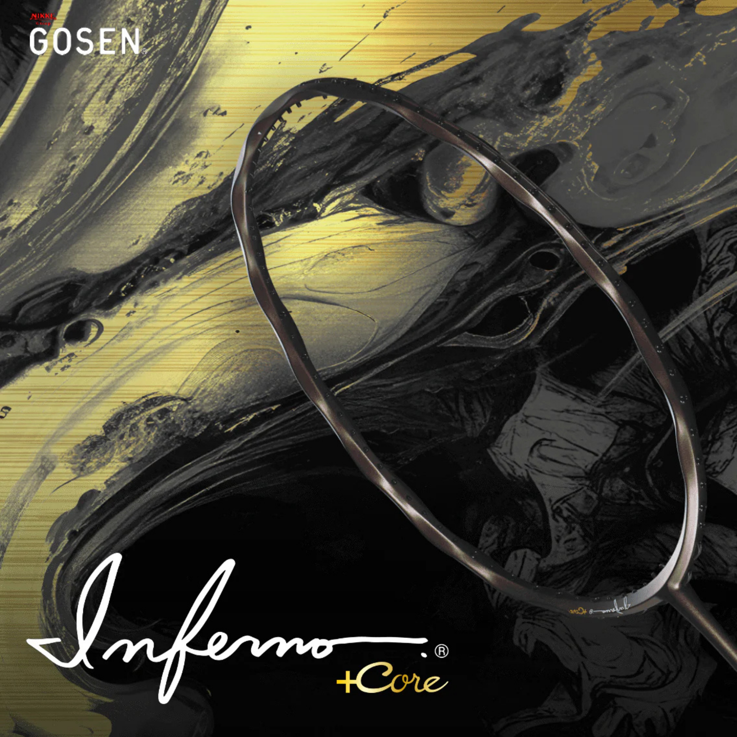 Gosen Inferno Smart +Core Badminton Racket - Metallic Brown