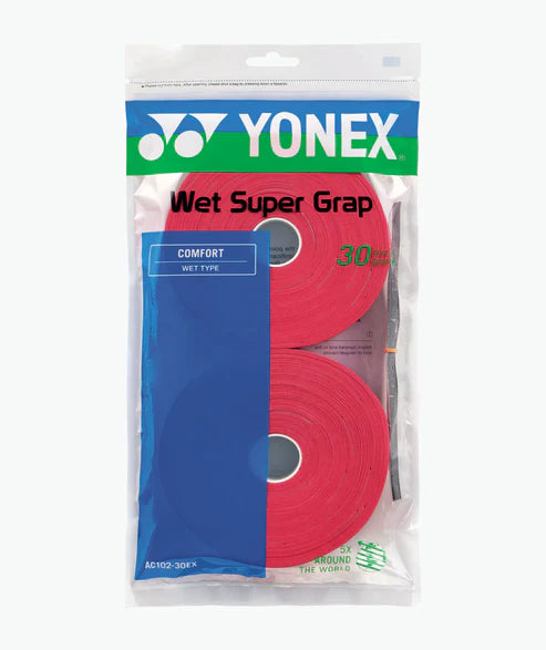 Yonex Wet Super Grap Overgrip 30-Pack AC102-30