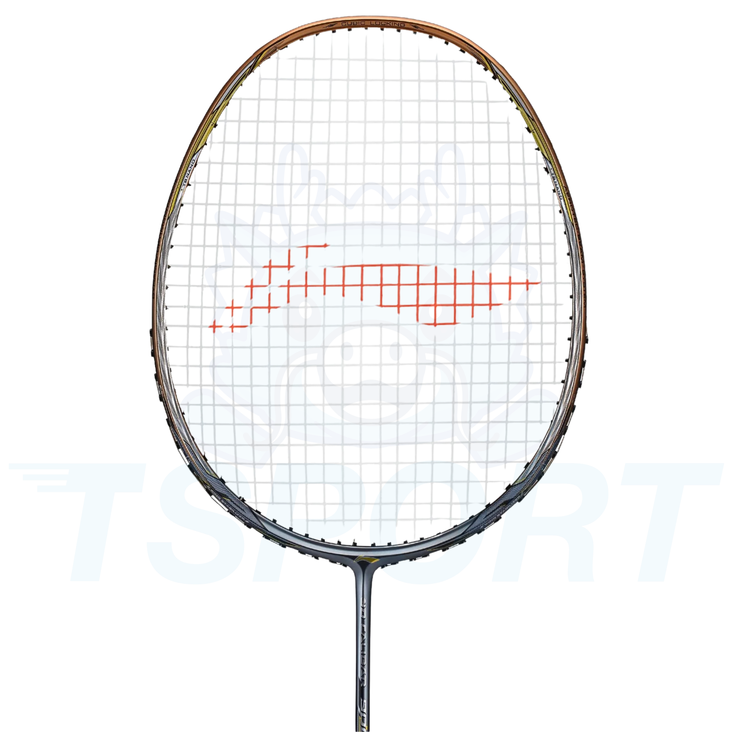 Raquette de badminton Li-Ning 3D Calibar 900 - Or / Gris