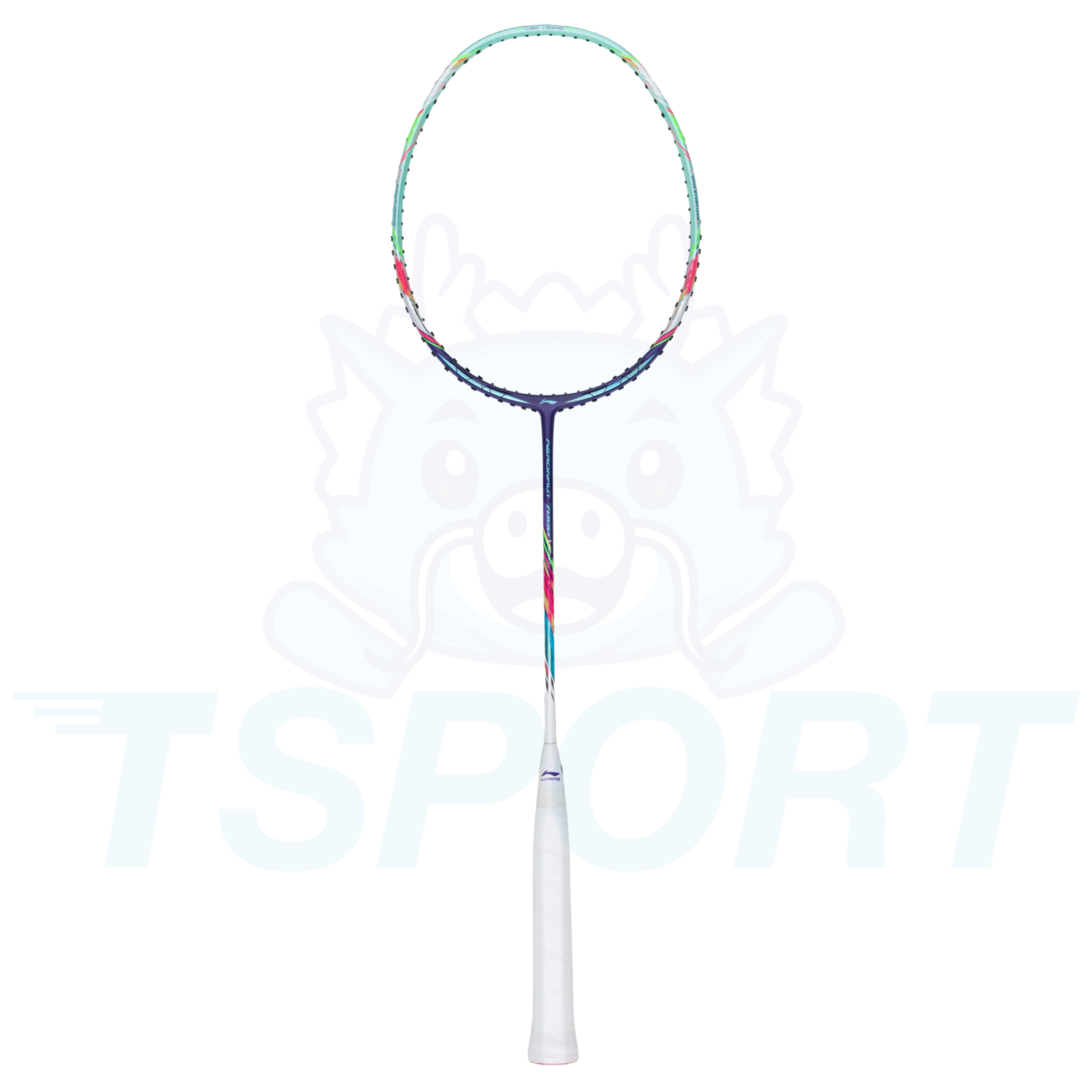 Raquette de Badminton Li-Ning Aeronaut 7000 Instinct - Violet / Vert