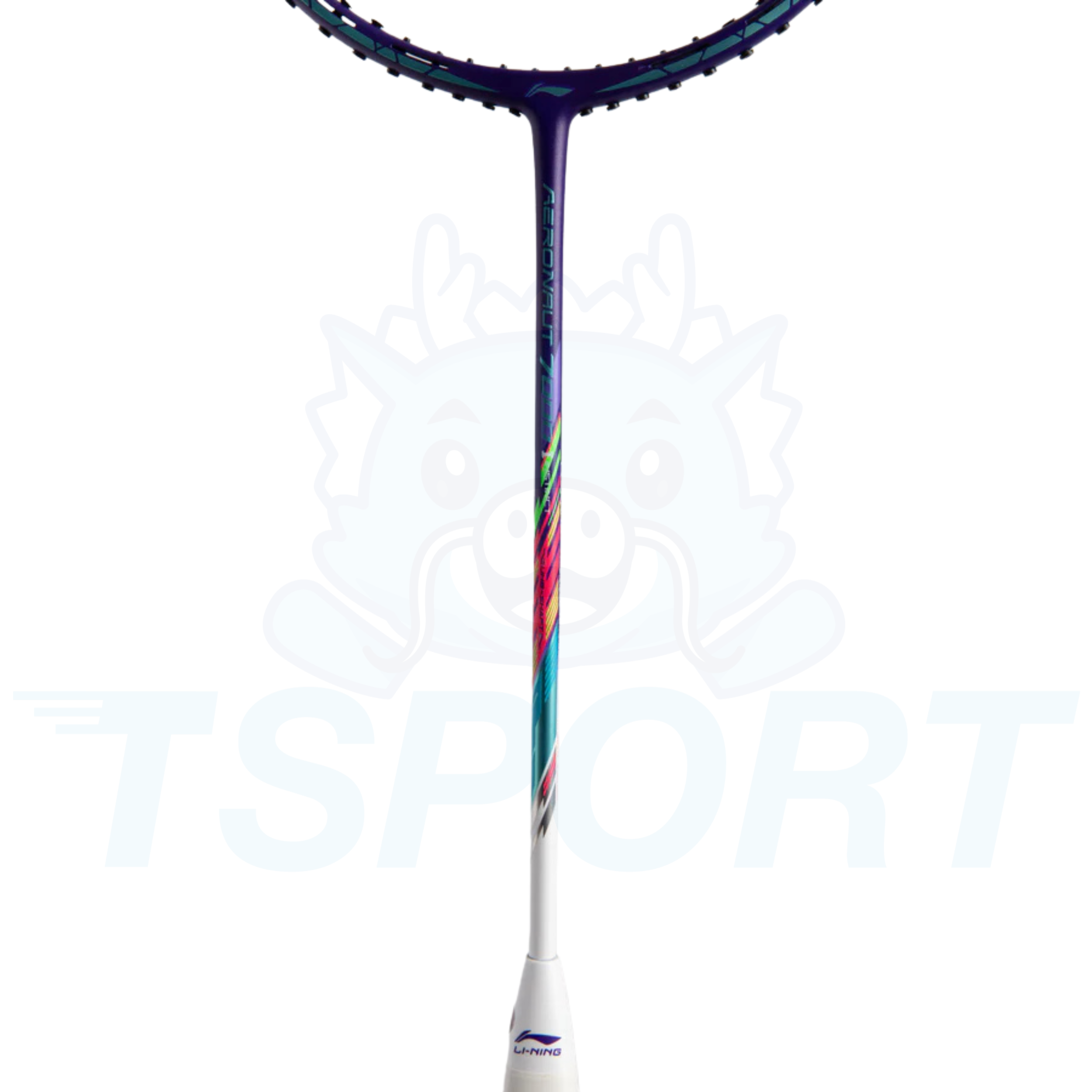 Raquette de Badminton Li-Ning Aeronaut 7000 Instinct - Violet / Vert