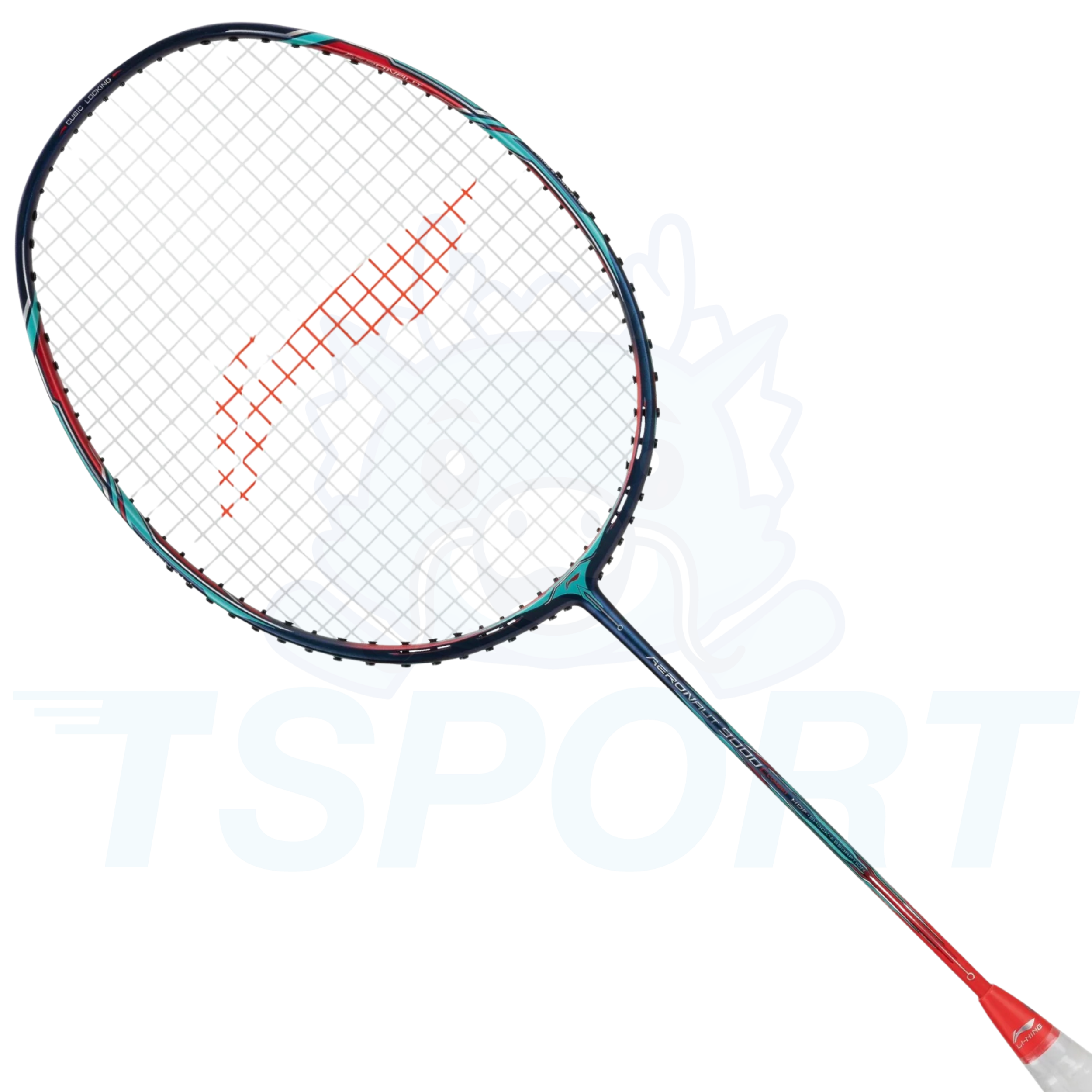 Li-Ning Aeronaut 9000C Badminton Racket - Navy / Red