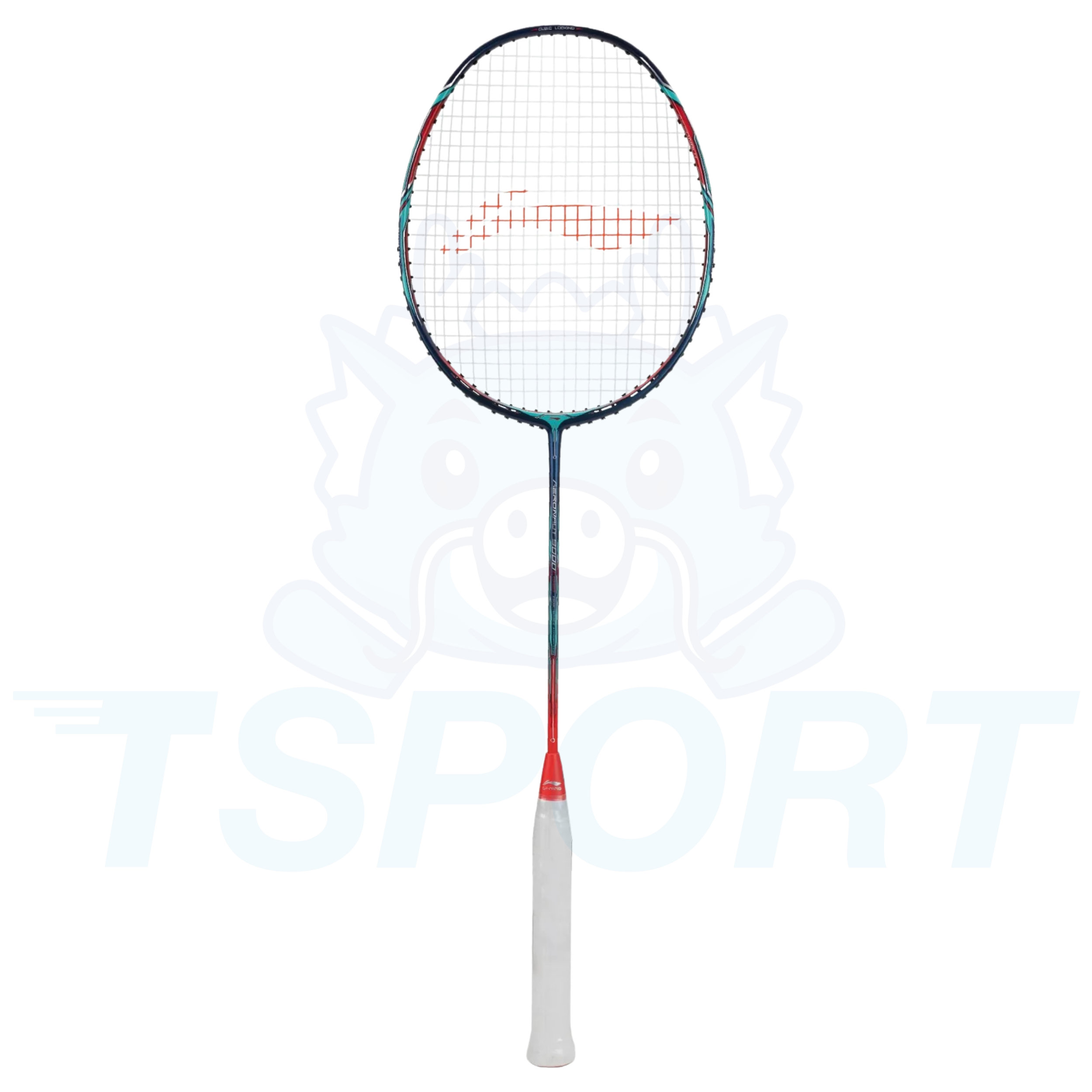 Li-Ning Aeronaut 9000C Badminton Racket - Navy / Red