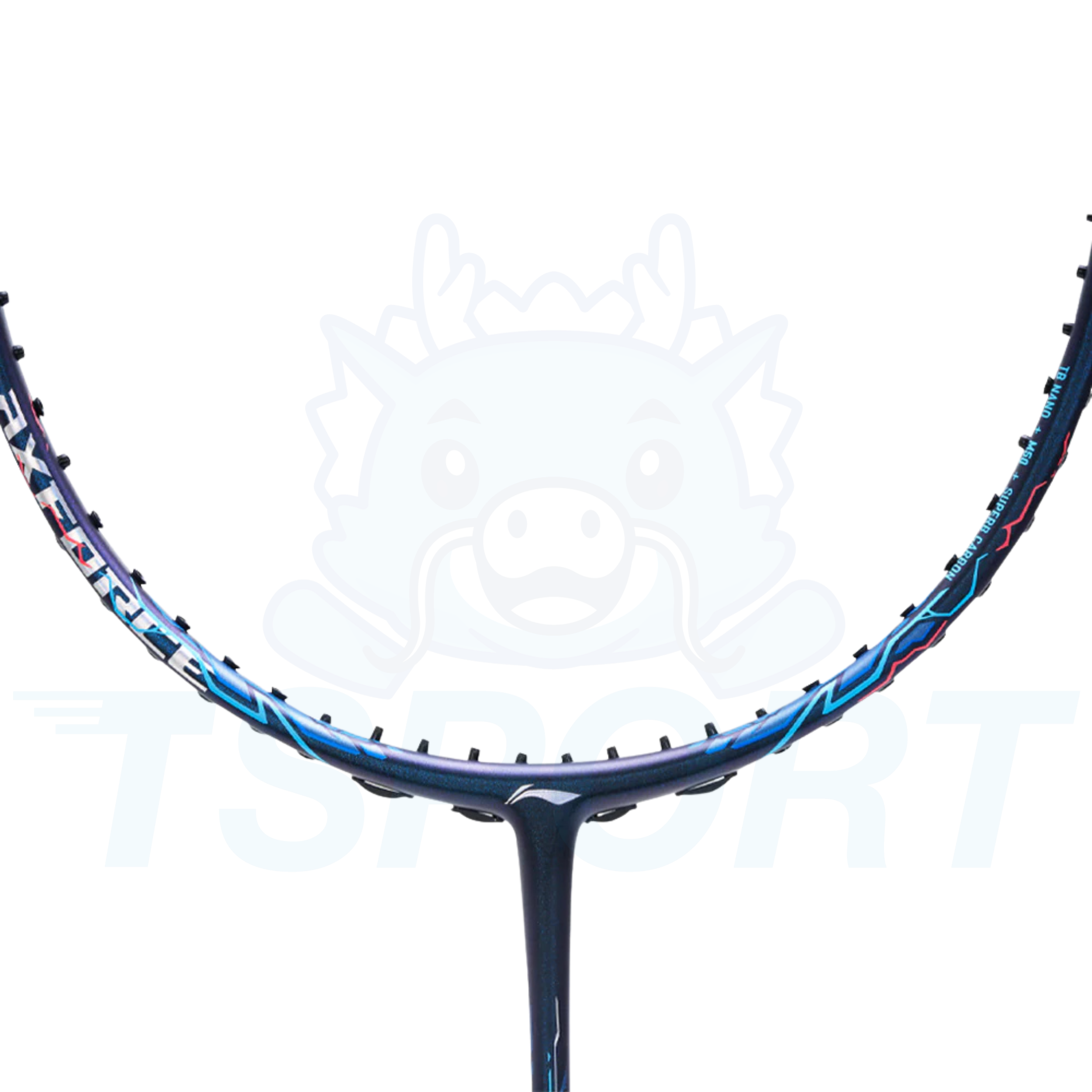 Raquette de badminton Li-Ning Axforce 90 Dragon Long Max - Bleu