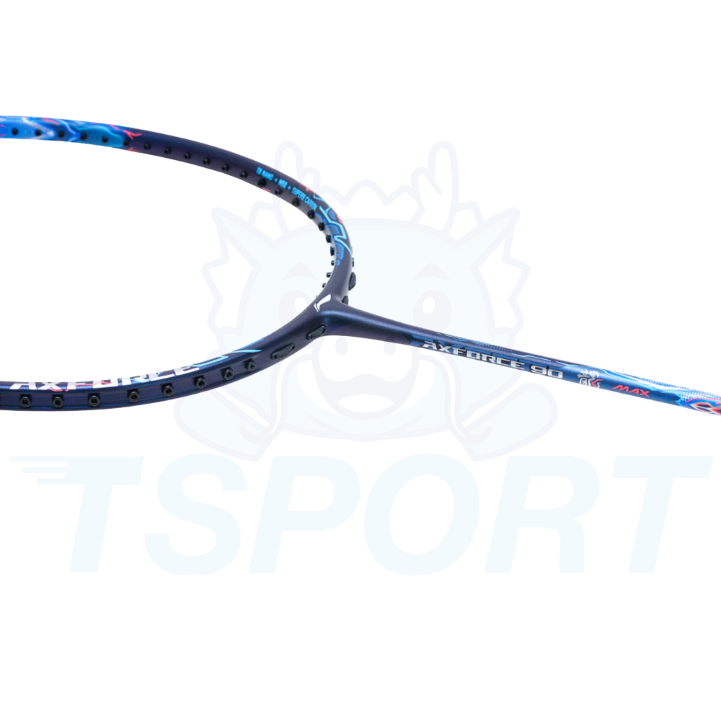 Raquette de badminton Li-Ning Axforce 90 Dragon Long Max - Bleu