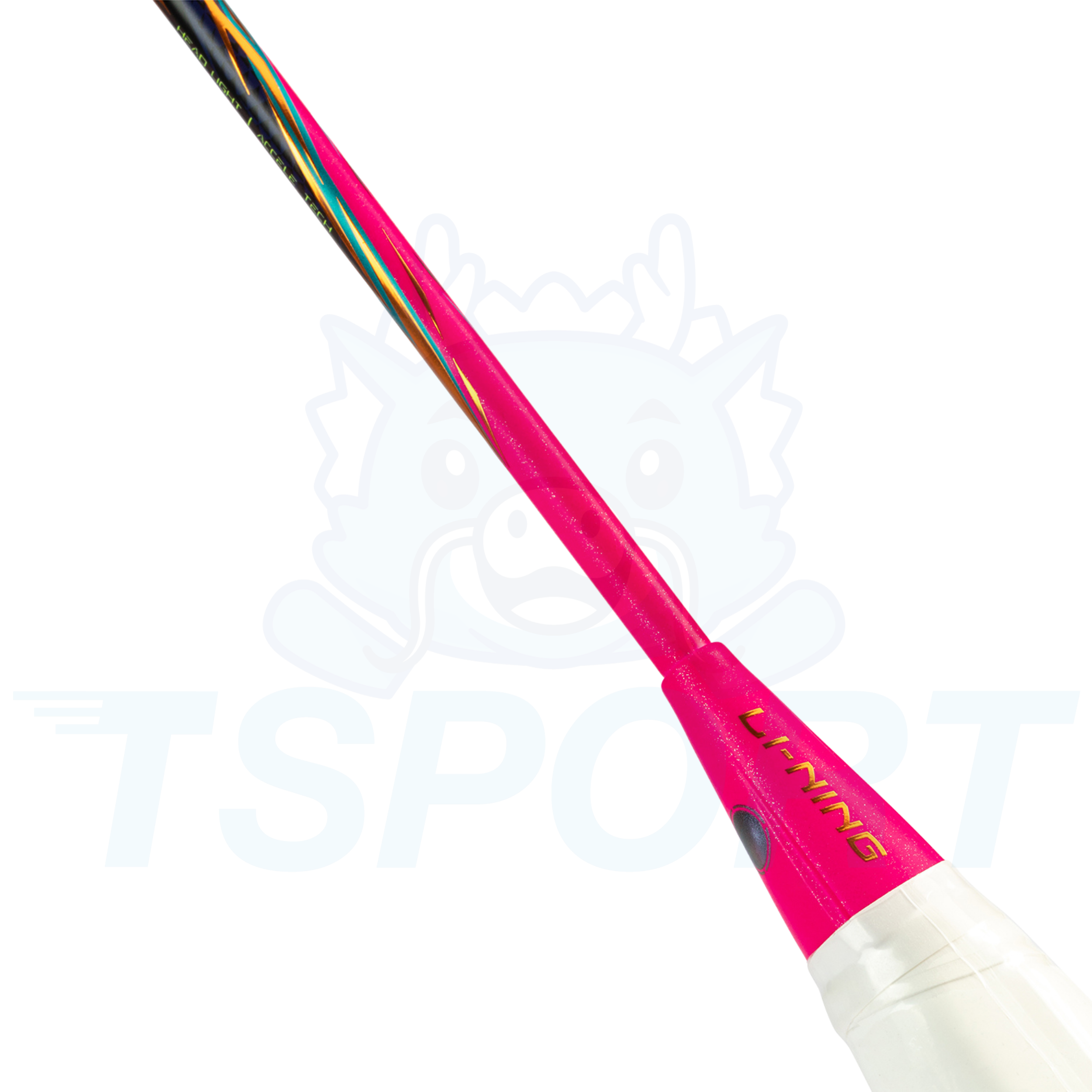 Raquette de badminton Li-Ning BladeX 900 - Rouge baie fluorescent