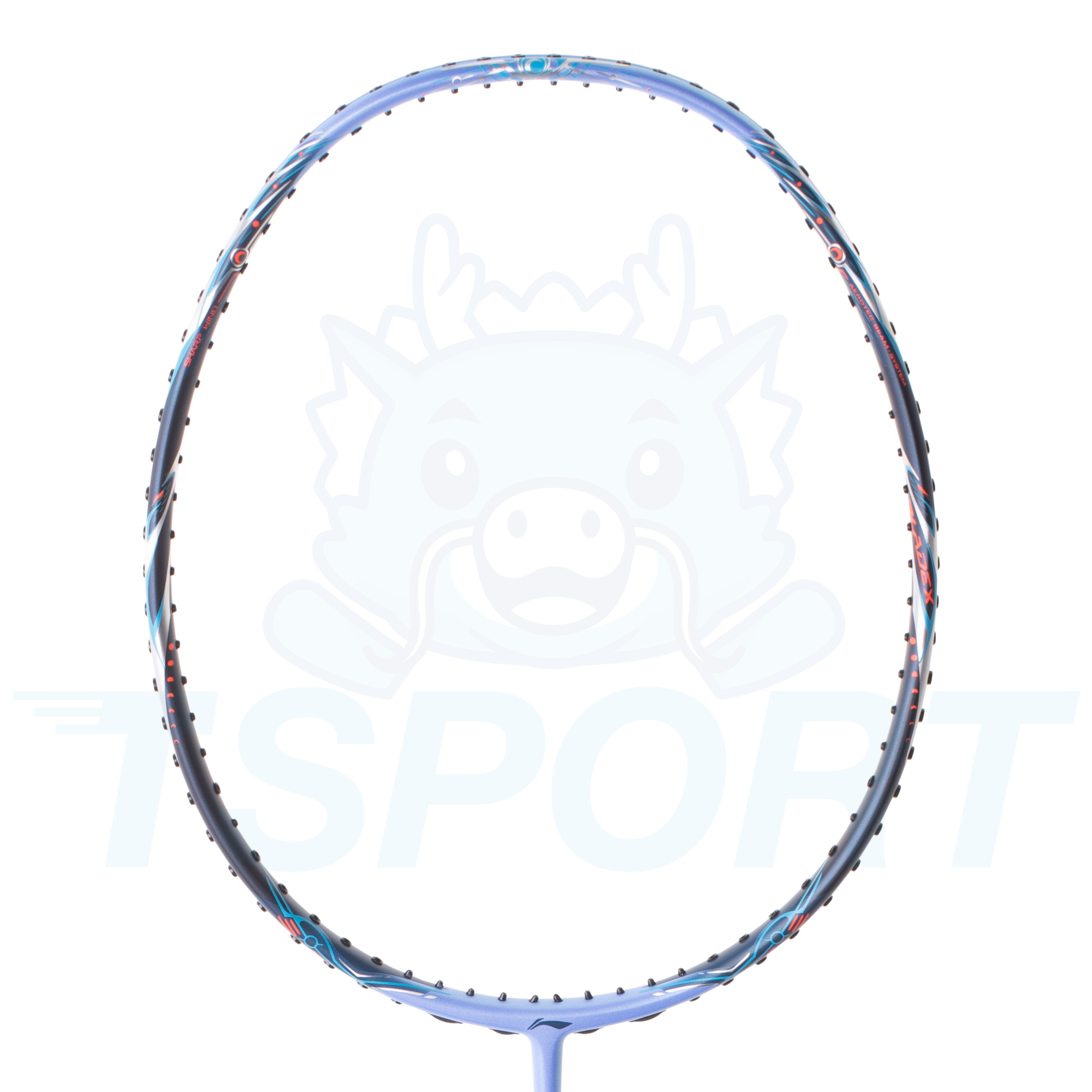 Boîte cadeau de raquette de badminton Li-Ning BladeX 900 Moon Max - Bleu brodé