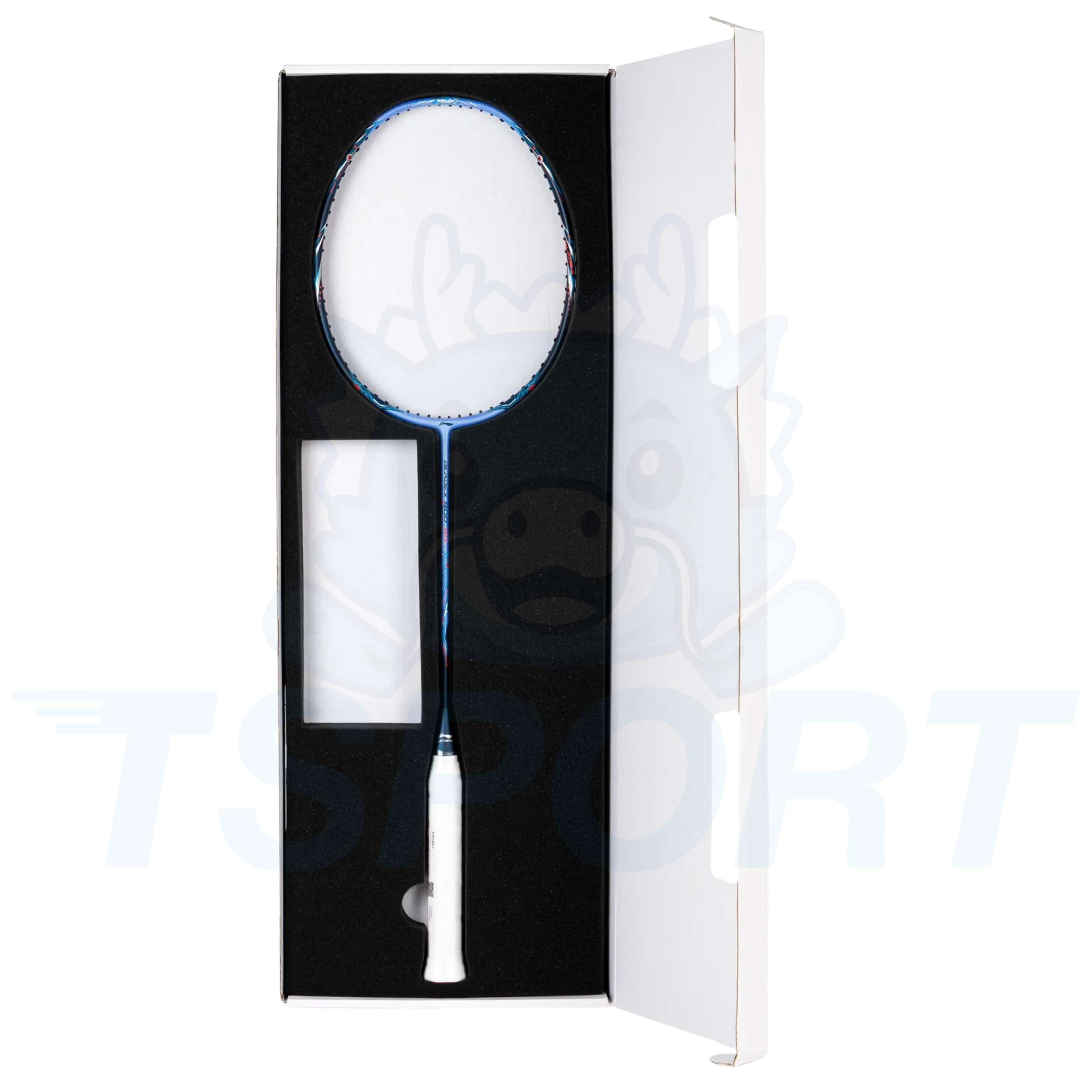 Boîte cadeau de raquette de badminton Li-Ning BladeX 900 Moon Max - Bleu brodé