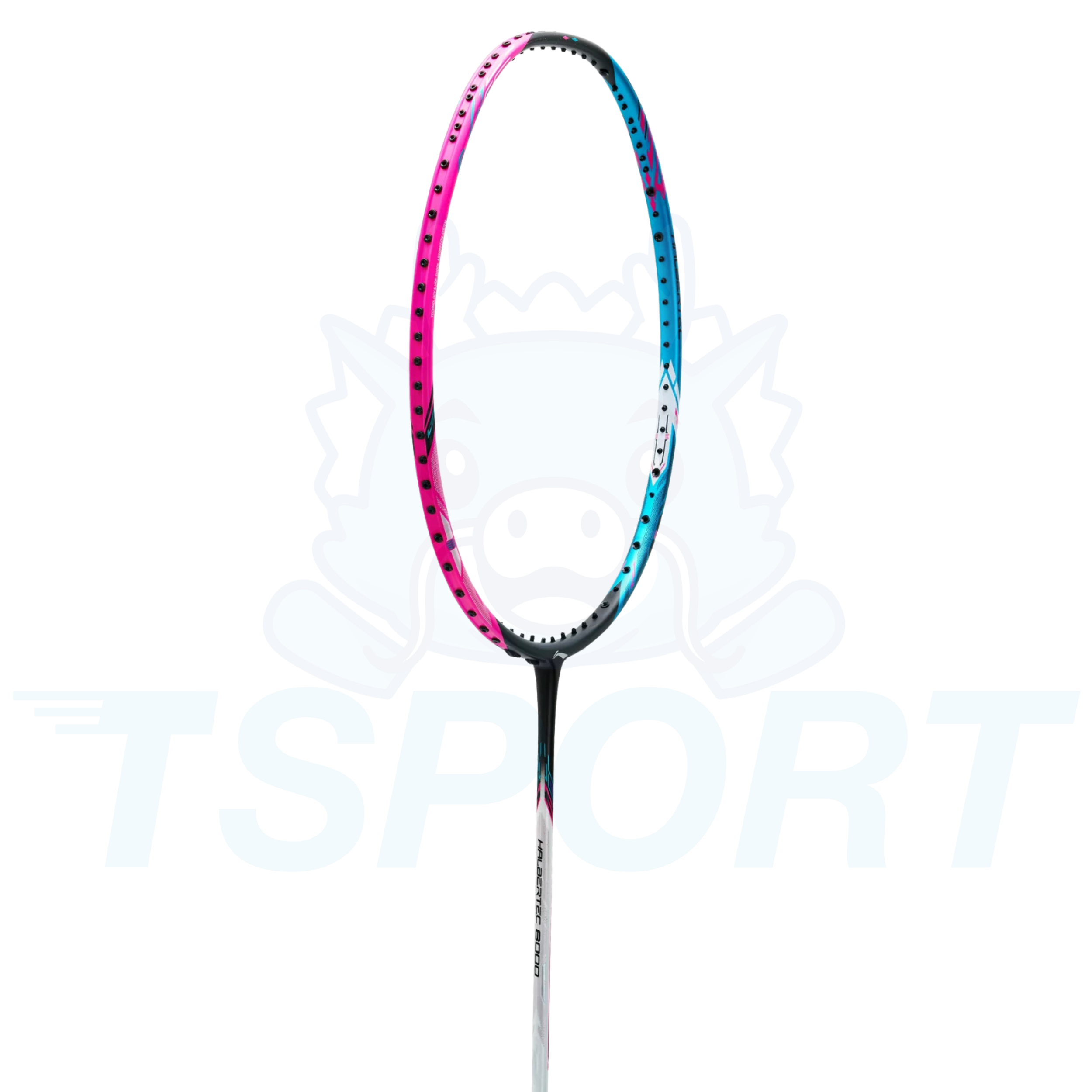 Raquette de badminton Li-Ning Halbertech 8000 - Bleu / Rose