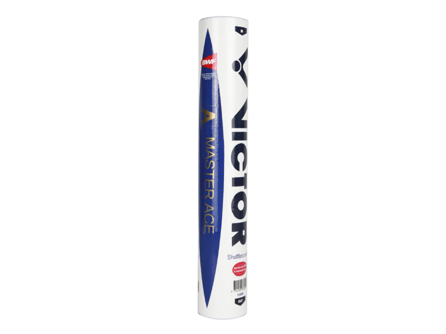 Victor Master Ace Goose Feather Shuttlecocks - 1 tube 12 pcs - Ống Cầu Lông Master Ace