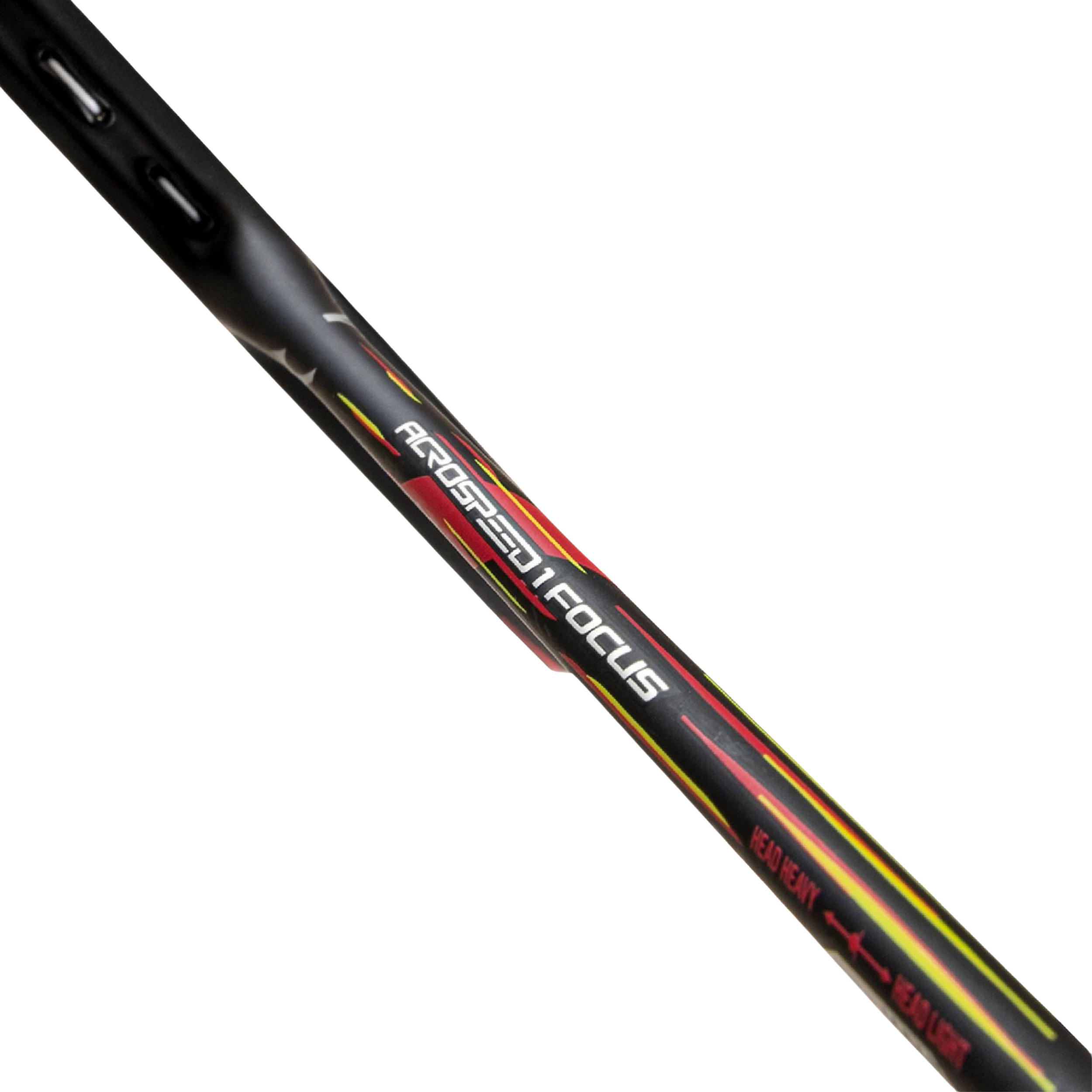 Raquette de badminton Mizuno Acrospeed 1 Focus - Gunmetal / Dégradé Écarlate-Orange