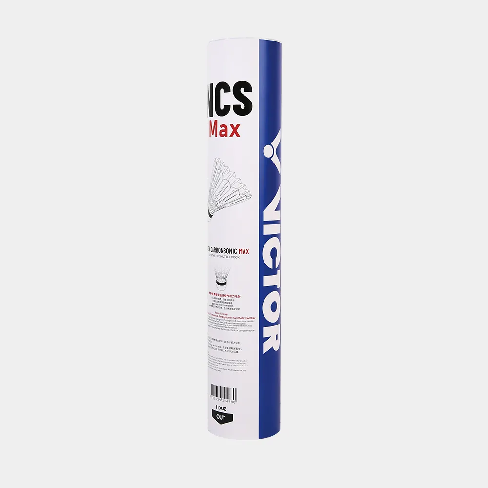 Volants synthétiques Victor New CarbonSonic NCS Max - 1 tube de 12 pièces - Volants Victor NCS Max