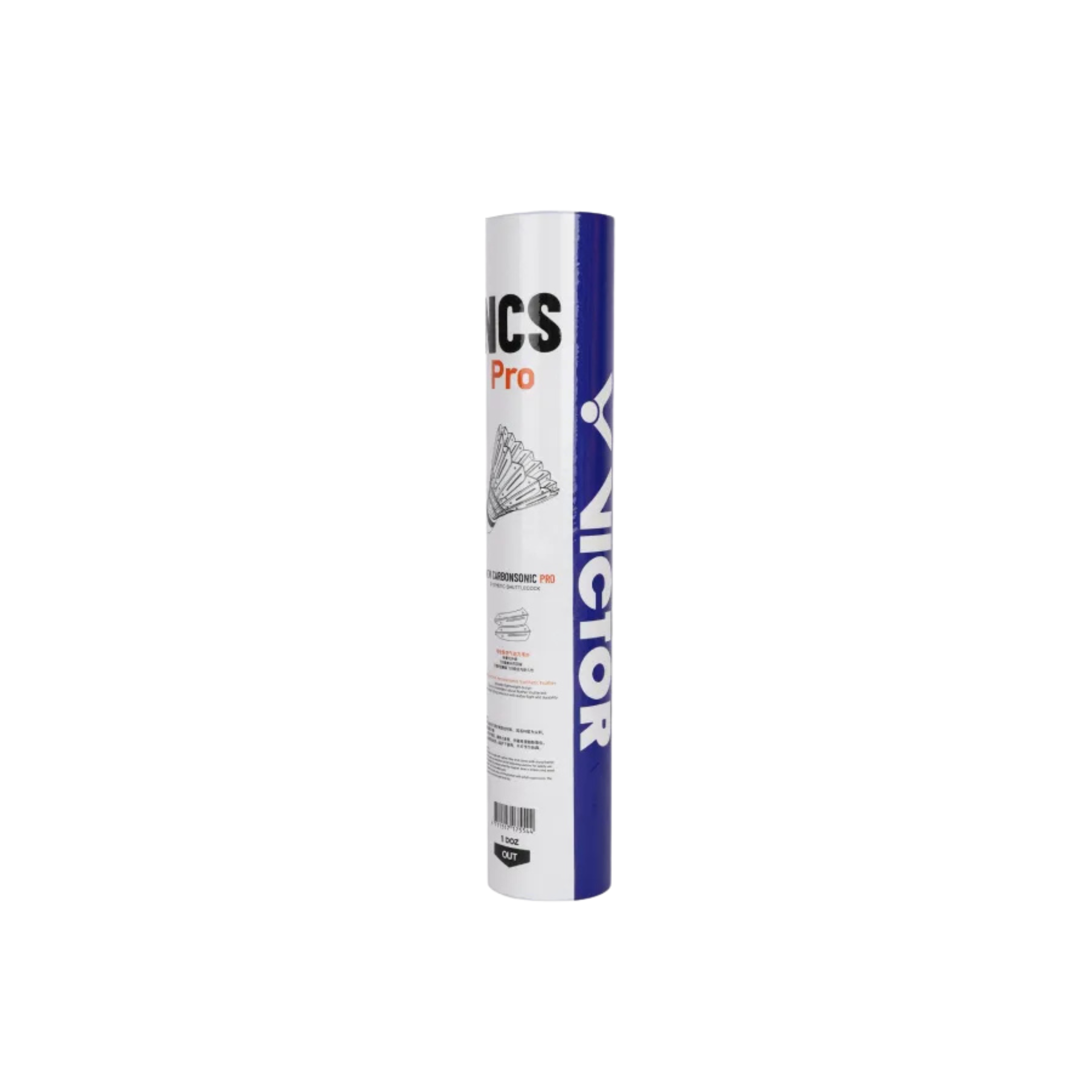 Victor New Carbon Sonic NCS Pro Shuttlecocks - 1 tube de 12 pièces - Volants NCS Pro