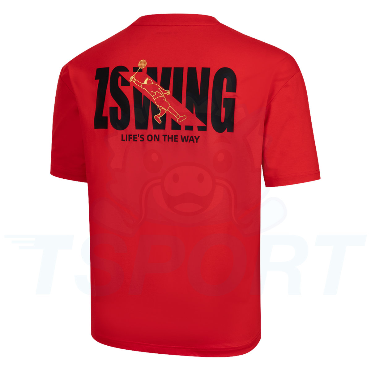 Victor x Zheng Si Wei Collection Knitted T-shirt T-501ZSW-D - Red Ribbon
