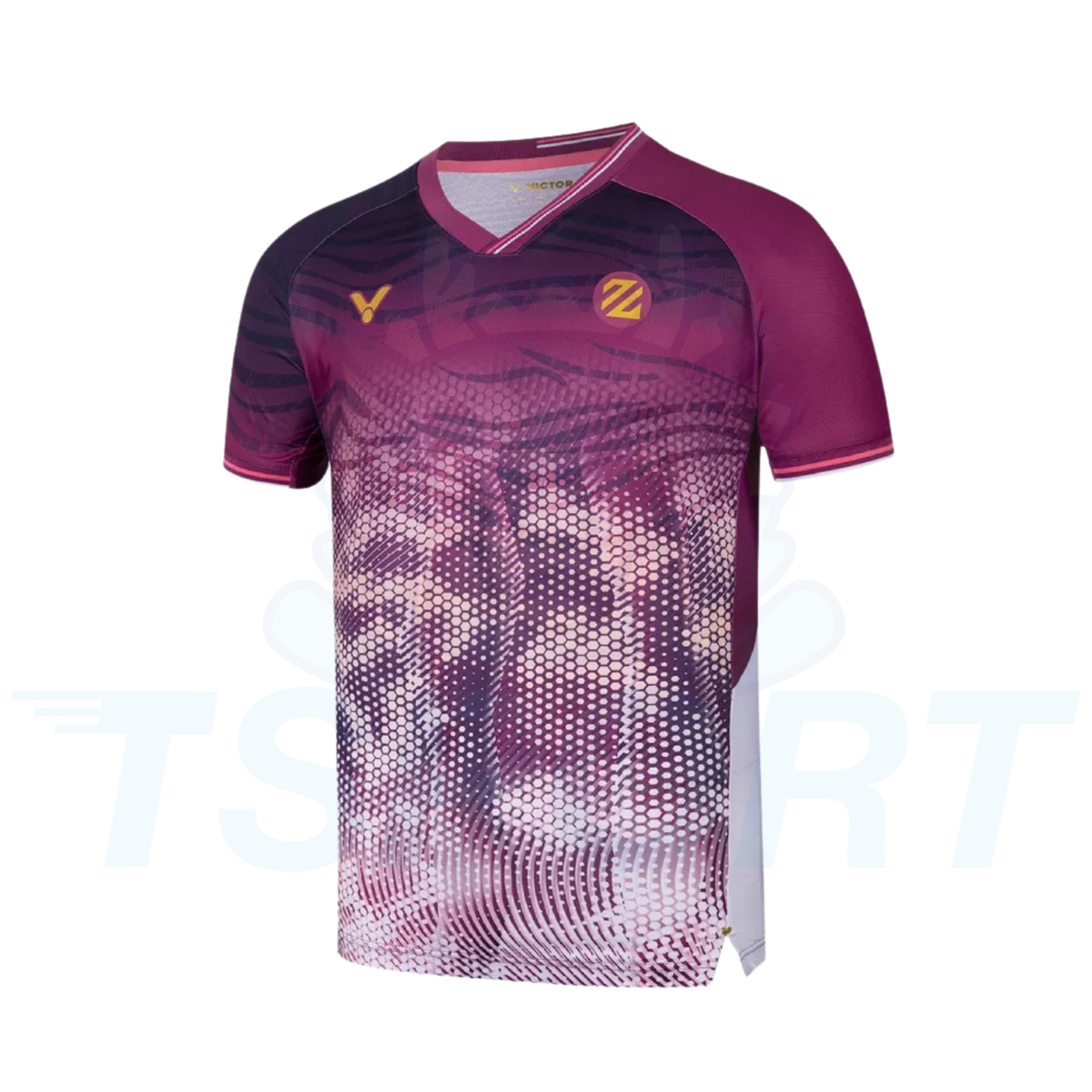 Victor x Lee Zii Jia Knitted T-Shirt T-65002 J - Boysenberry